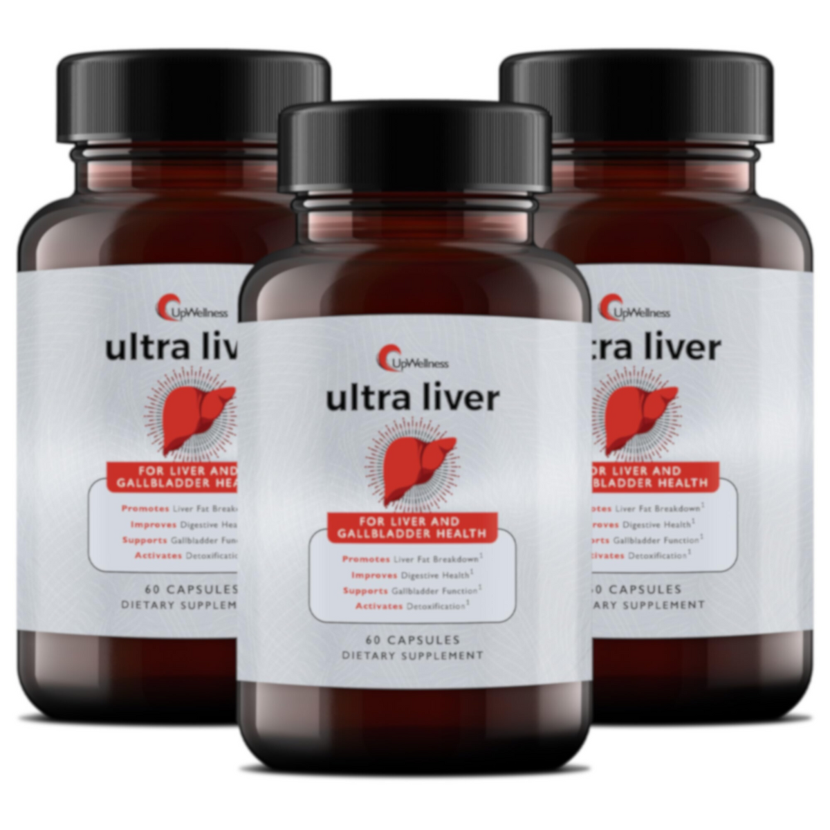 UpWellness Ultra Liver Support – TMG, NAC & Milk Thistle Formula for Liver and Gallbladder Health