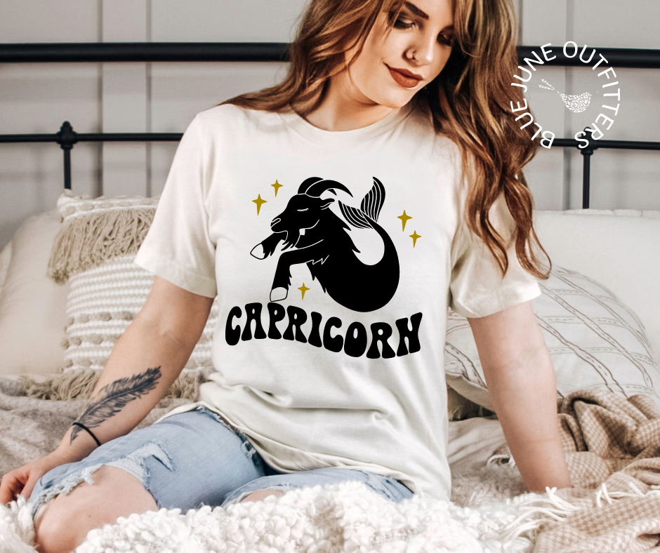 Capricorn | Retro Zodiac Tee