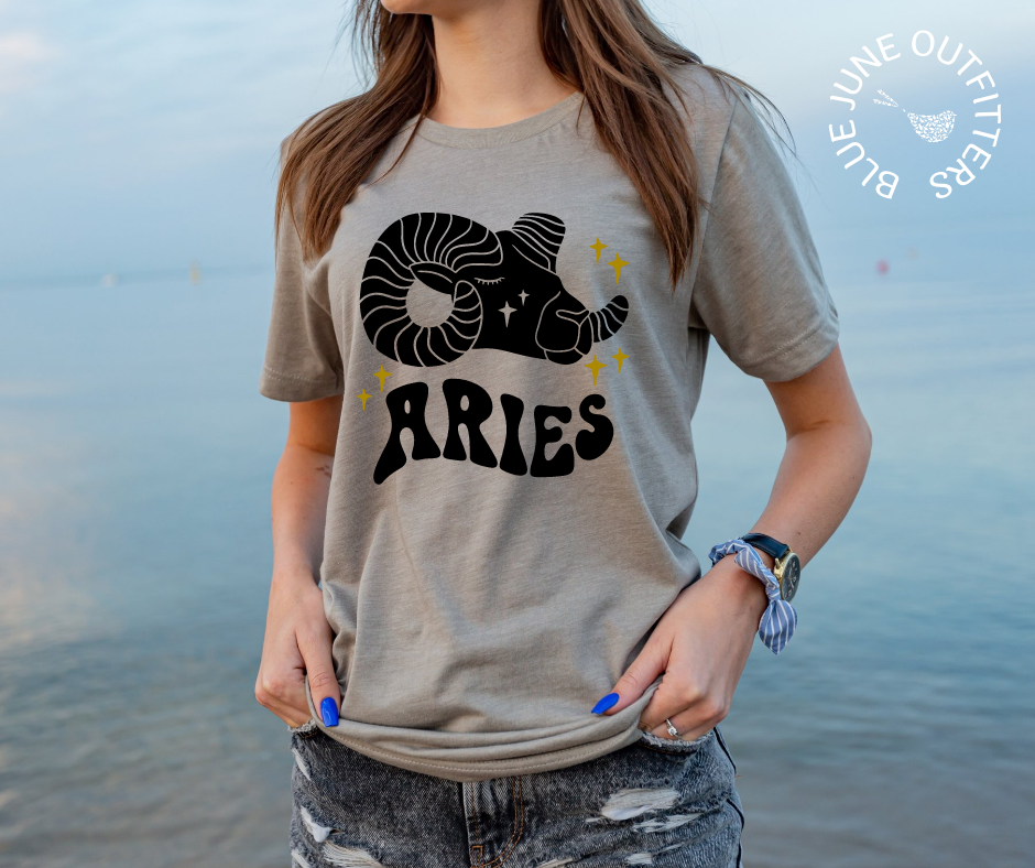 Aries | Retro Zodiac Tee