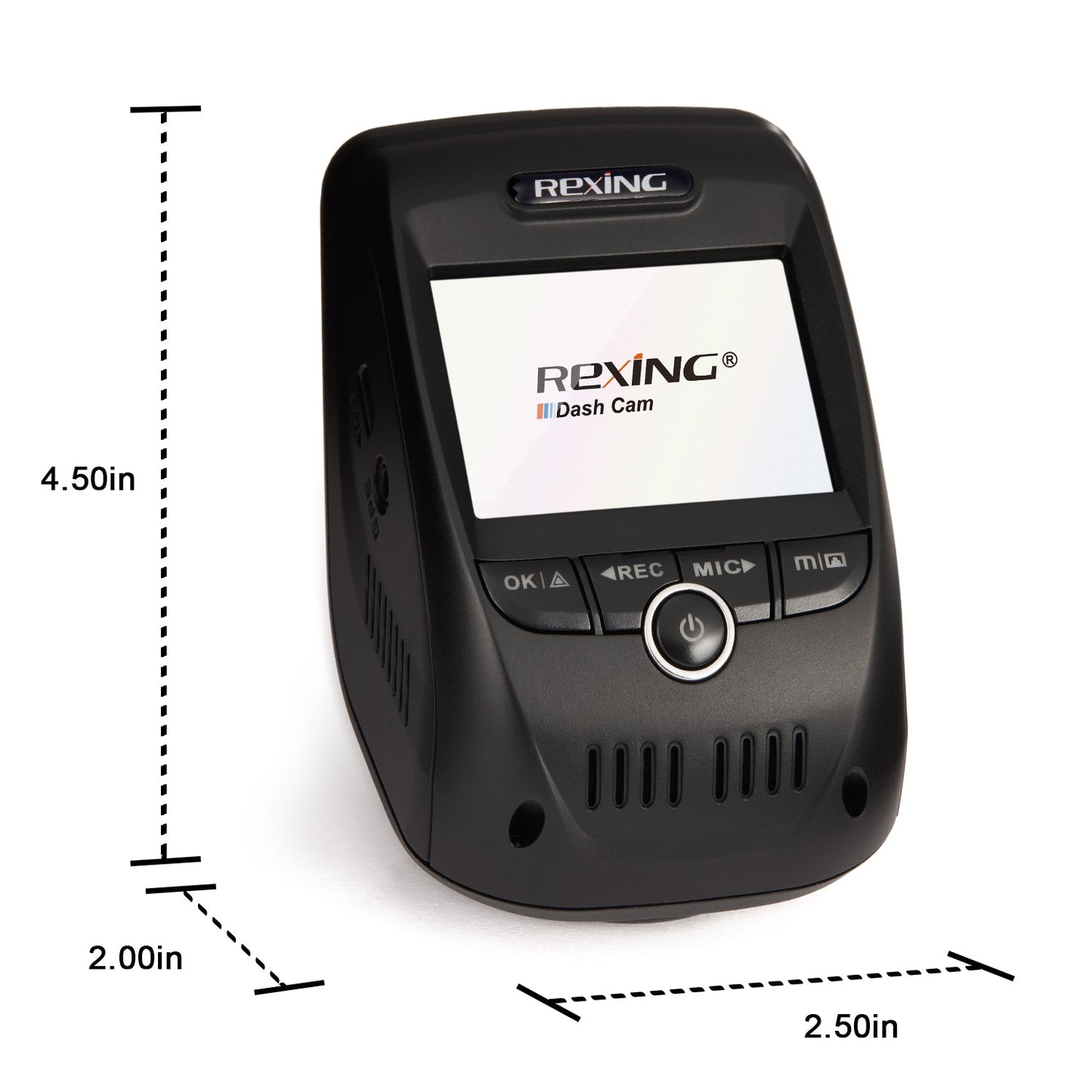Rexing V1P Max 4K UHD Cámara de salpicadero de doble canal 4K 3840×2160 Delantera + 1080p Trasera con Wi-Fi y GPS