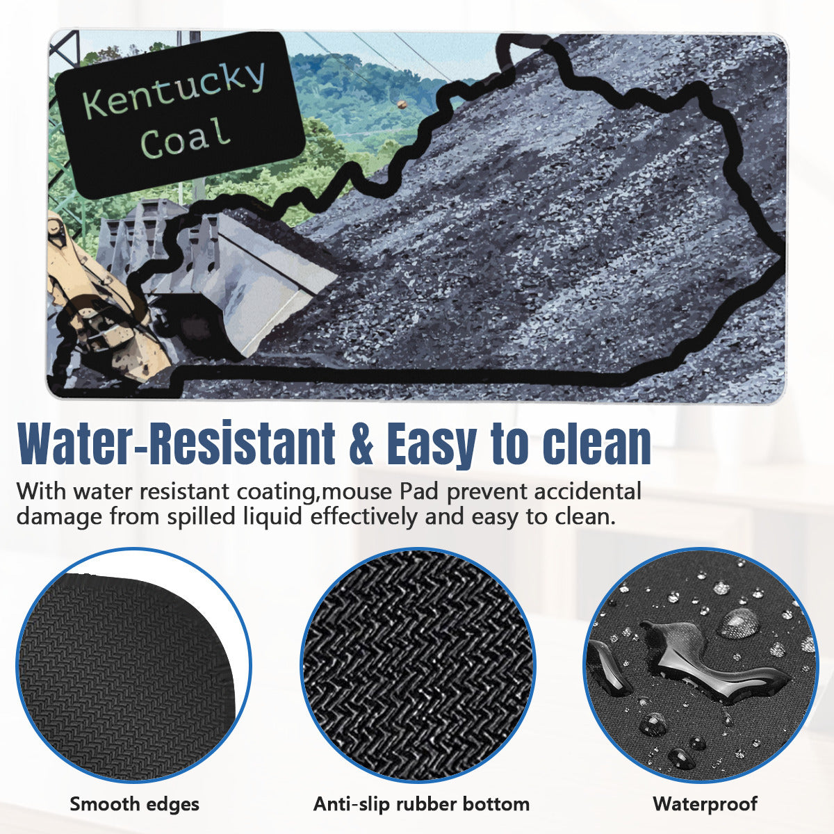 Kentucky Coal Industry Mousepad and Desk Mat - available in 2 sizes