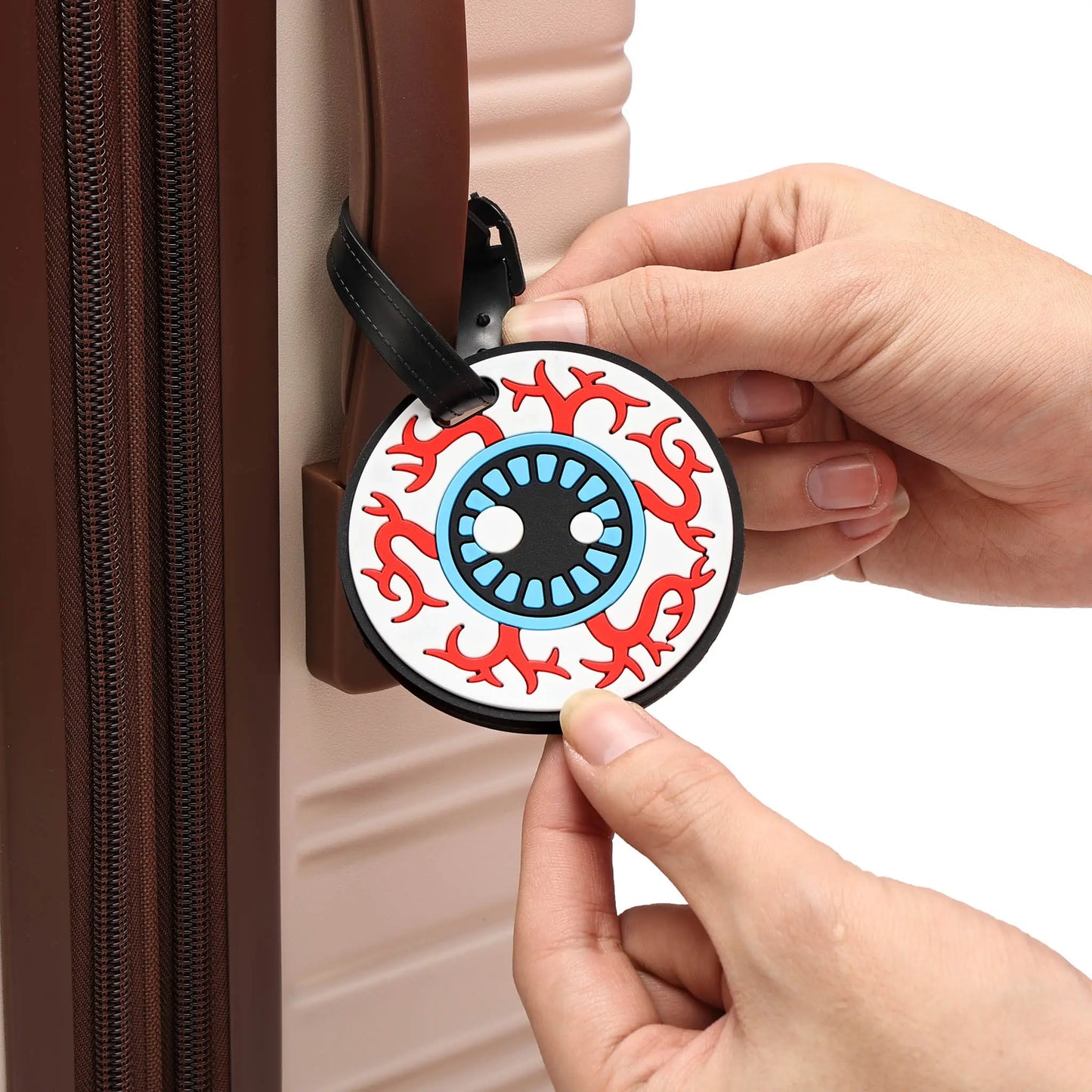 Vision 2-Piece Suitcase ID Tag Set with Adjustable Straps