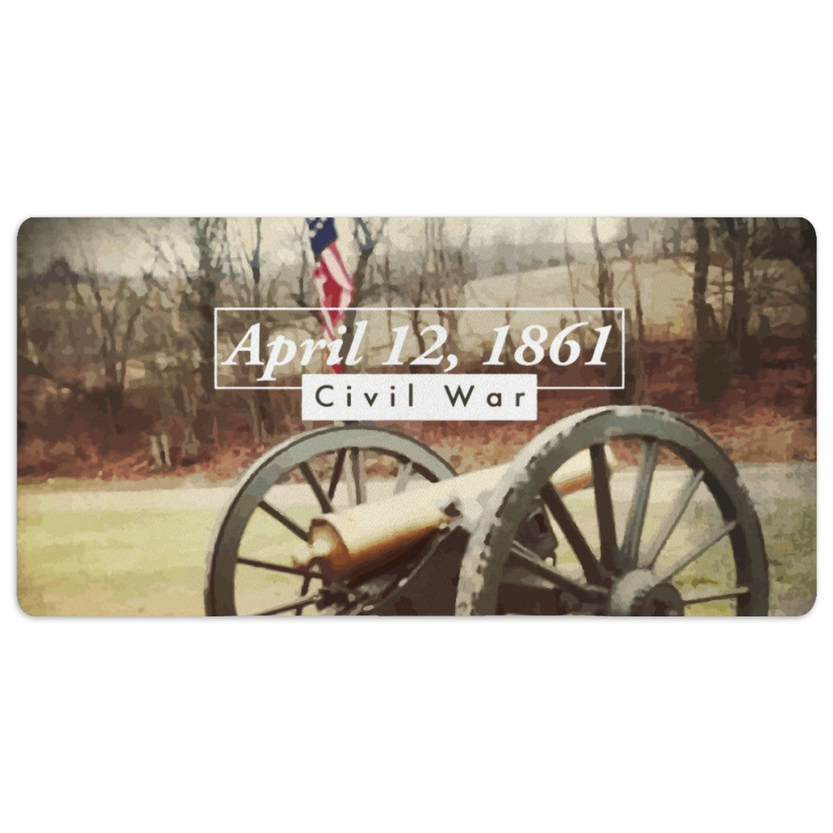 Reproduction Civil War Cannon Mousepad Desk Mat - available in 2 sizes