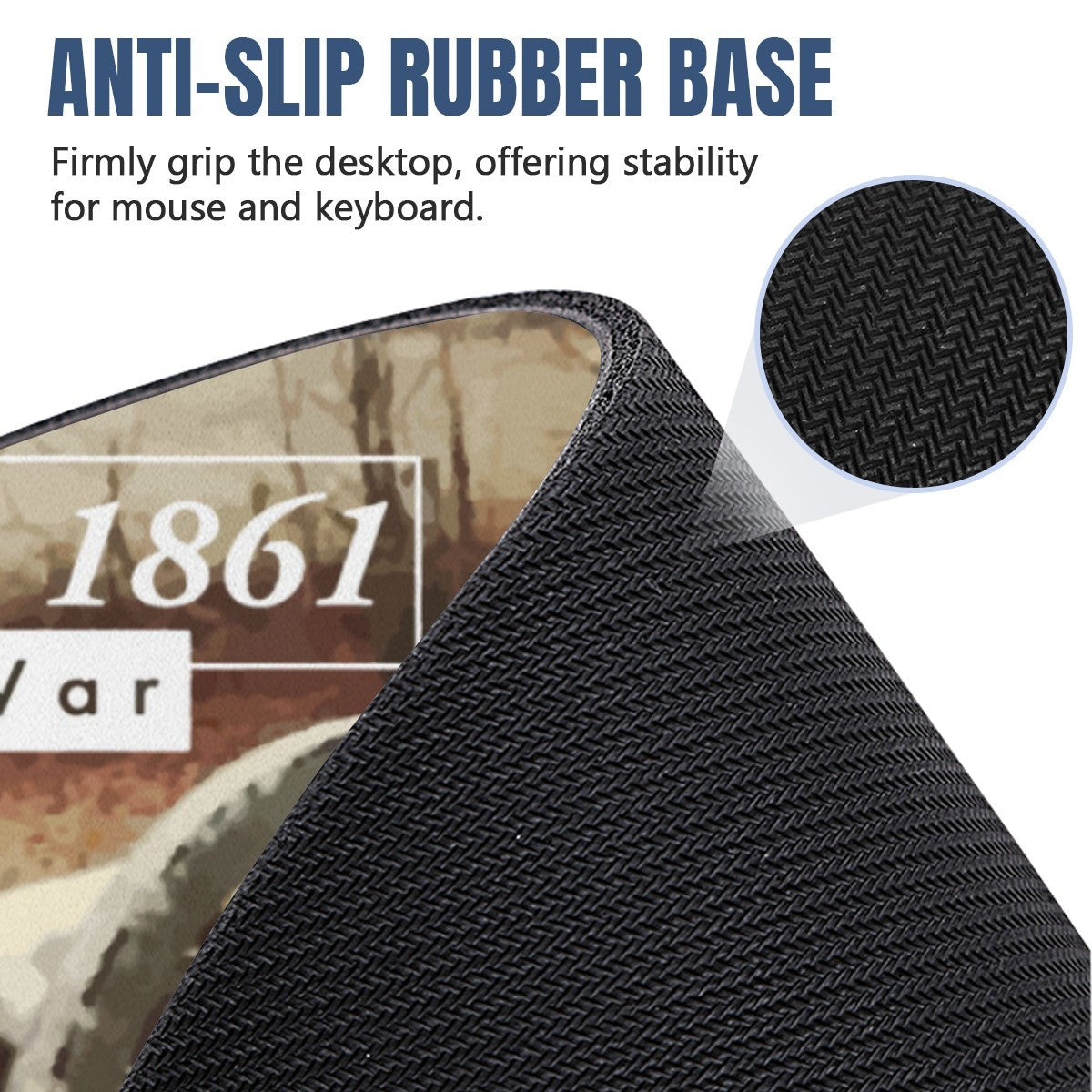 Reproduction Civil War Cannon Mousepad Desk Mat - available in 2 sizes