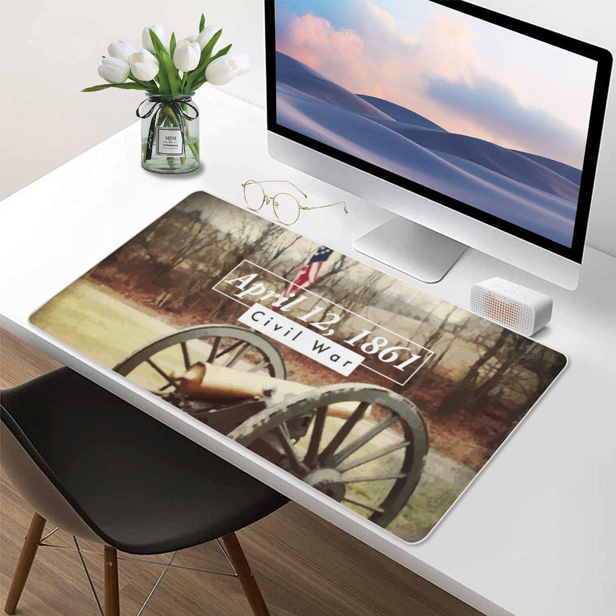 Reproduction Civil War Cannon Mousepad Desk Mat - available in 2 sizes