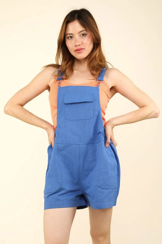 Vestidos Trendsi Monos Ajustables Peto Casual de Mujer con Bolsillos