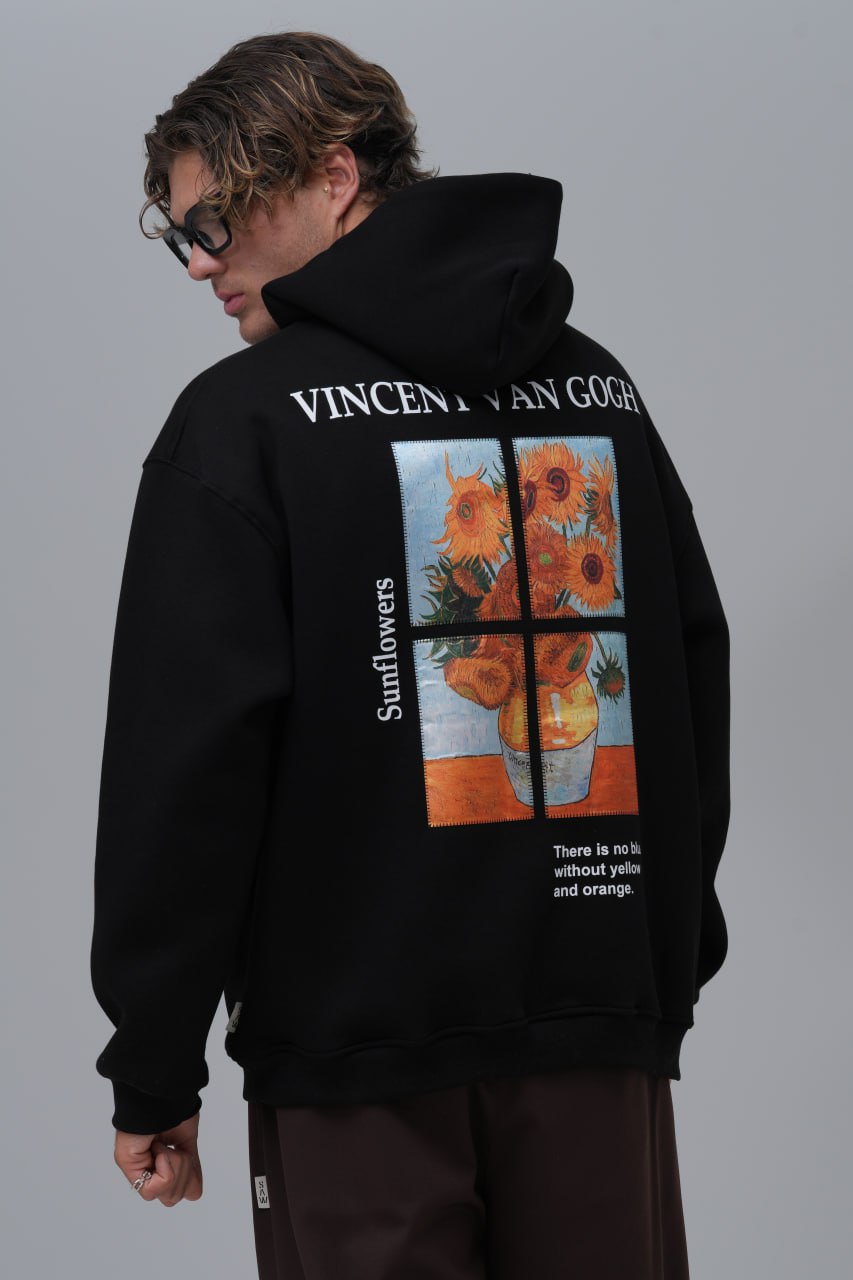 Van Gogh "Sunflowers" Graphic Hoodie