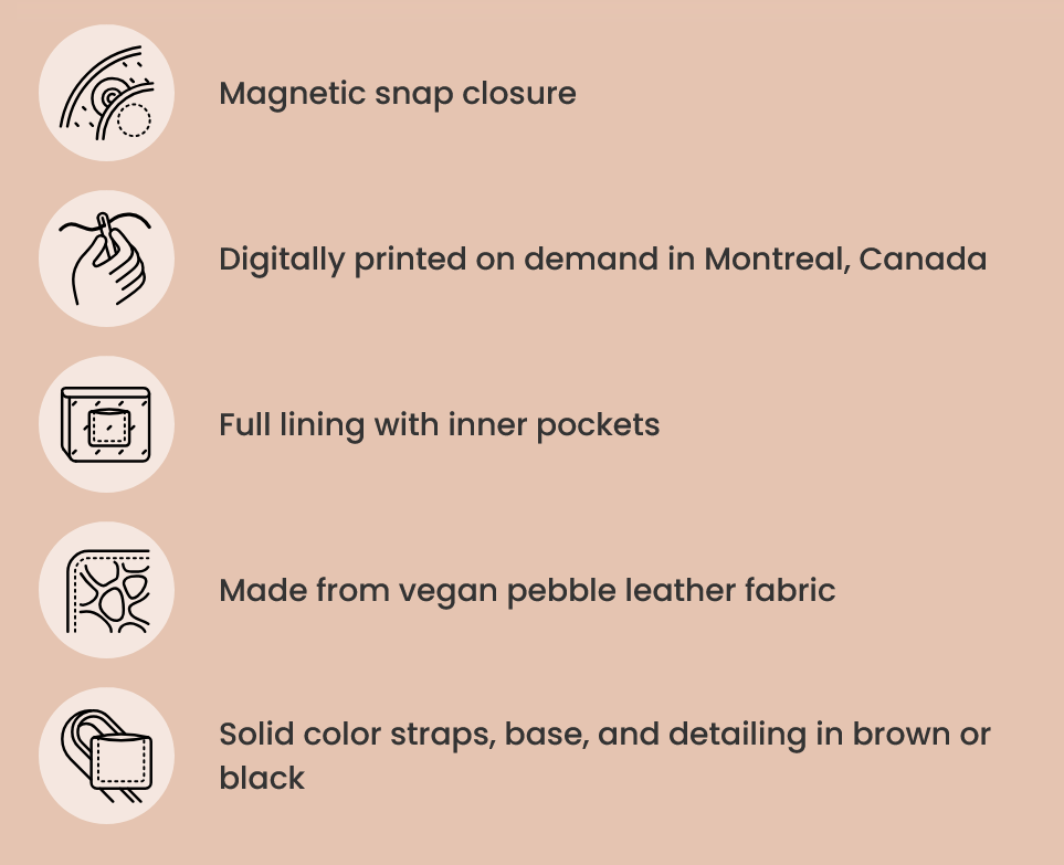 Wild Black Horse Large Vegan Leather Tote Bag