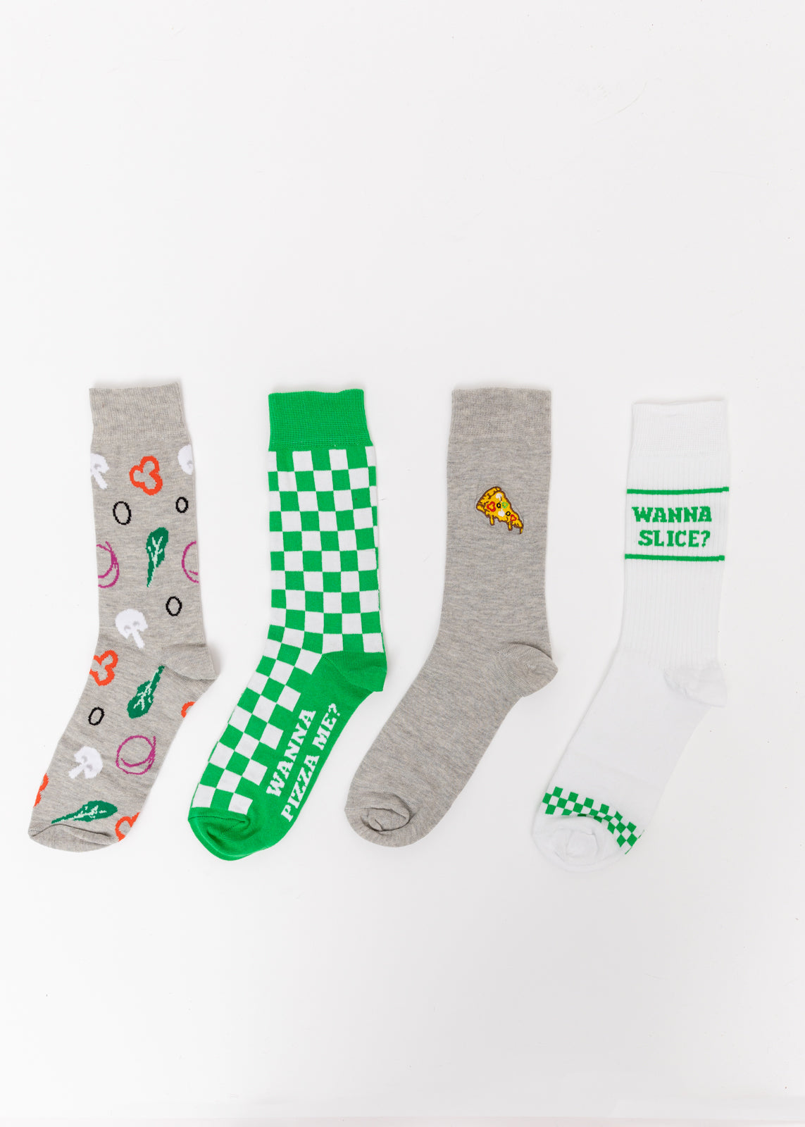 Set de calcetines de pizza vegetariana