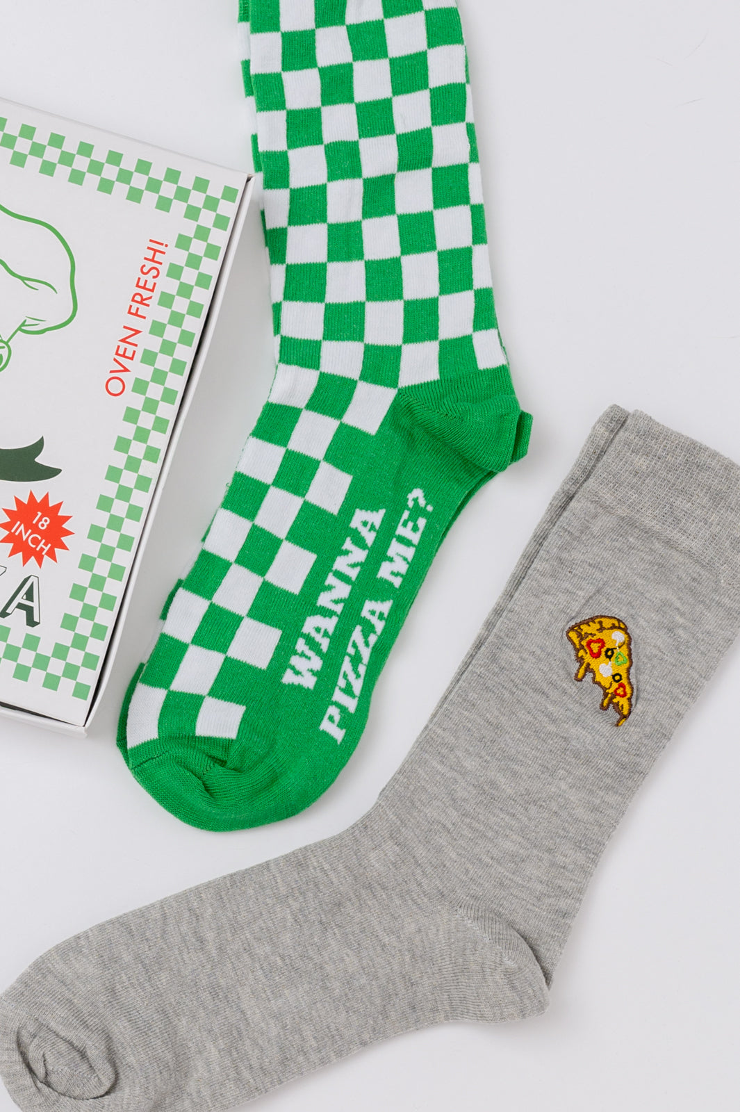 Set de calcetines de pizza vegetariana