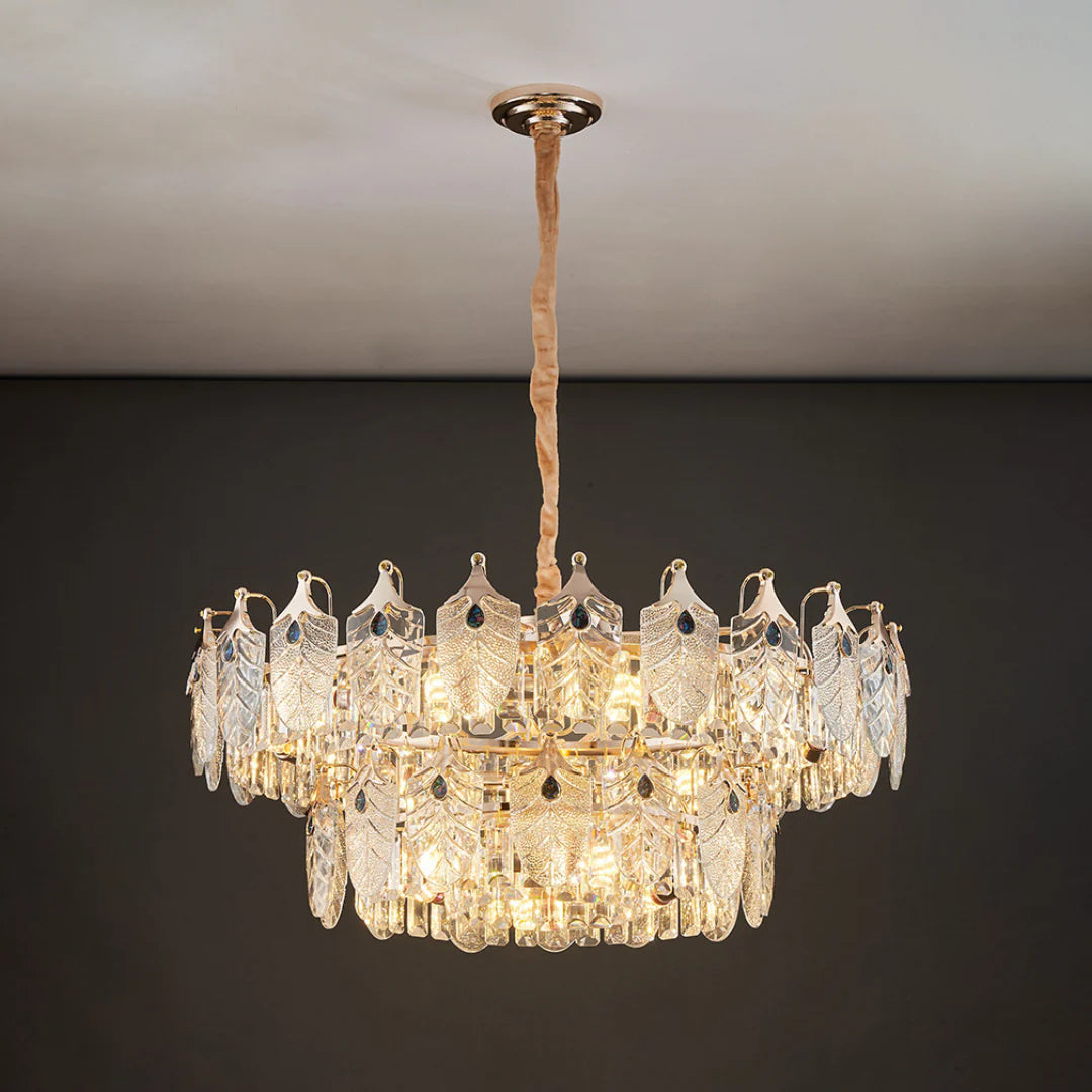 Lámpara de araña de cristal moderna y elegante Veneto