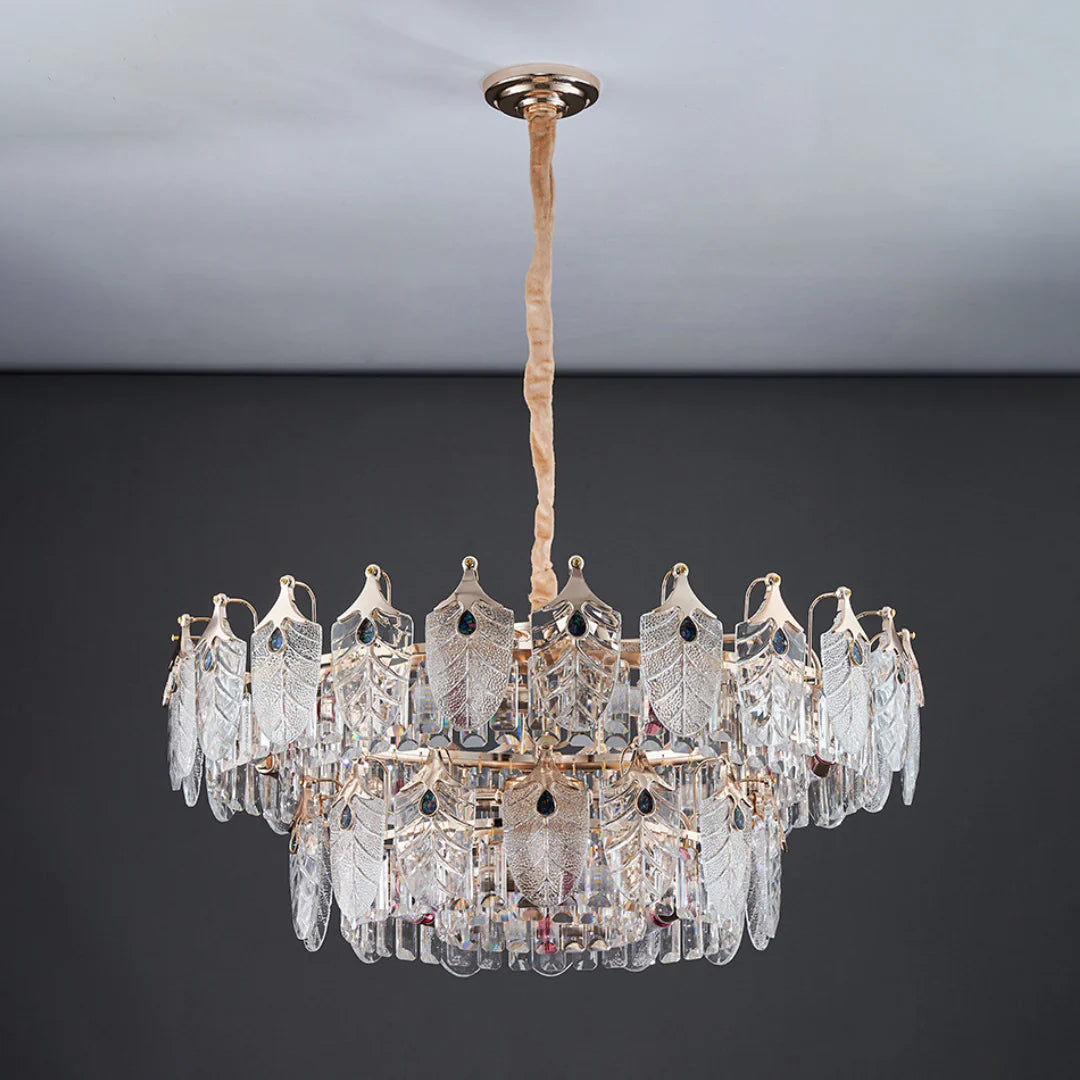 Lámpara de araña de cristal moderna y elegante Veneto