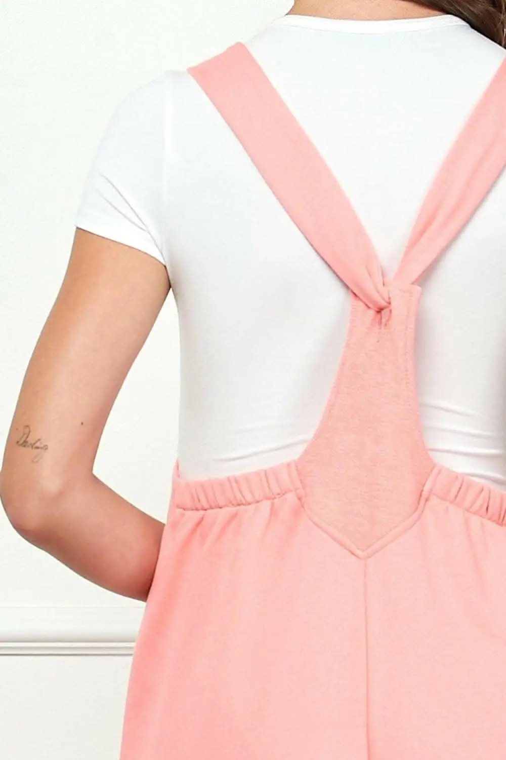 T-Shirts Trendsi usa - Veveret Wide Strap French Terry Overalls