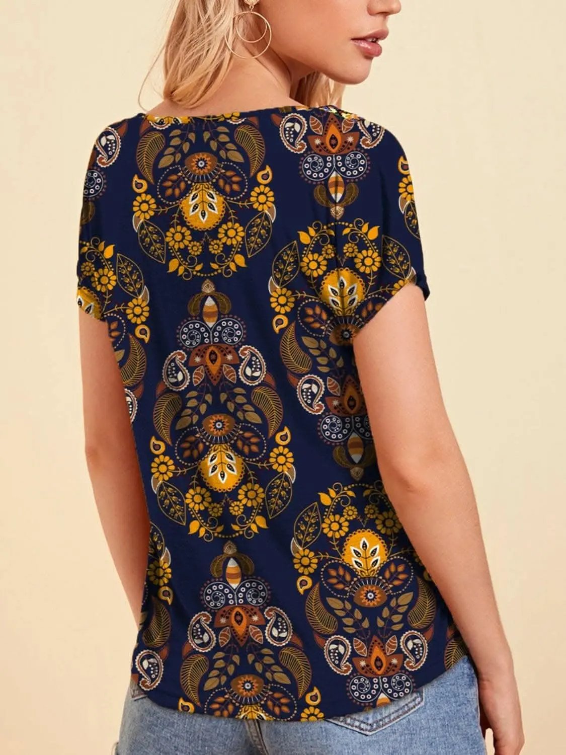 T-Shirts Trendsi just arrived - Vibrant V-Neck Tee for Women