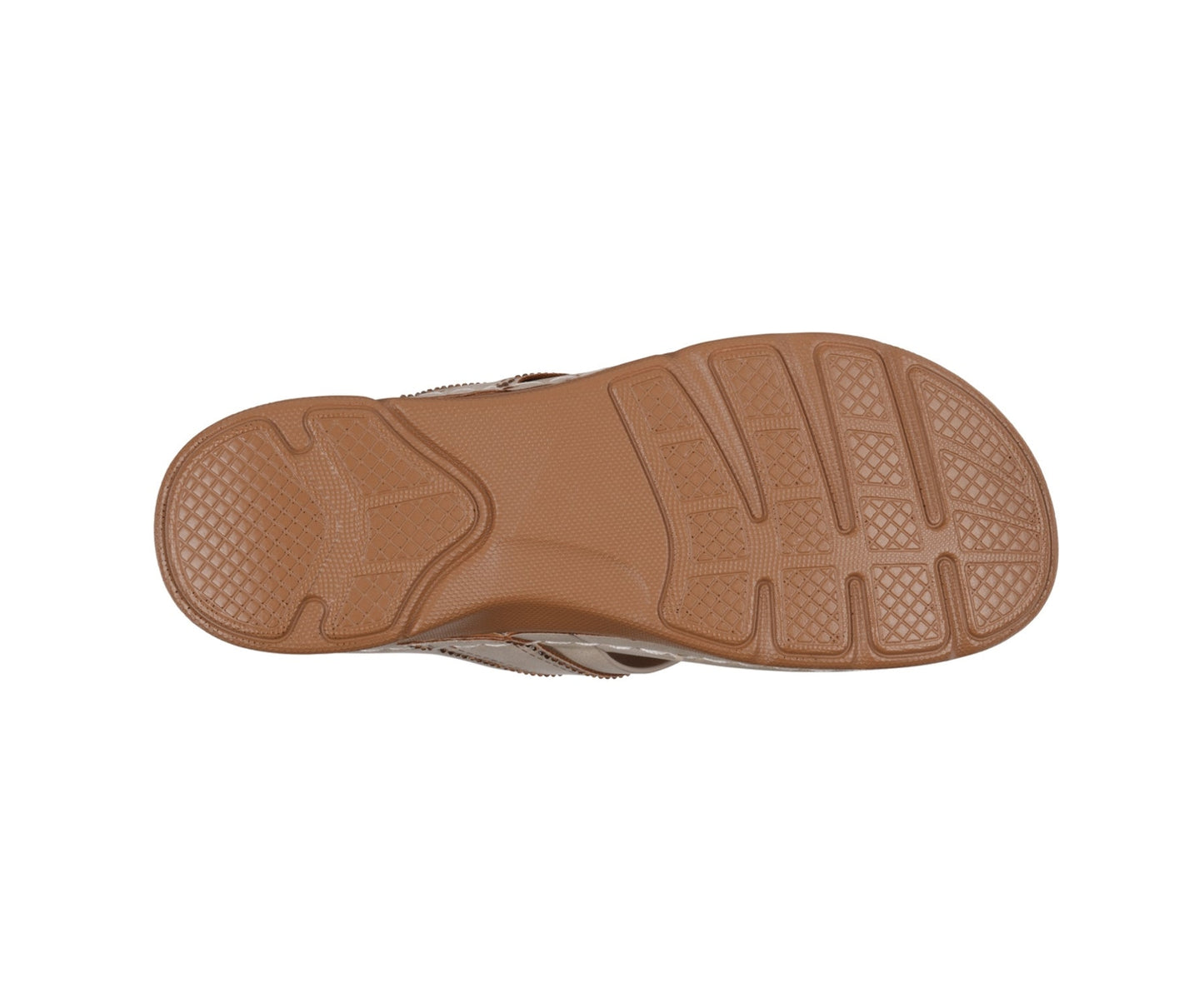 Sandalias planas cómodas de mujer Vickie Gold Flower con tira en forma de T