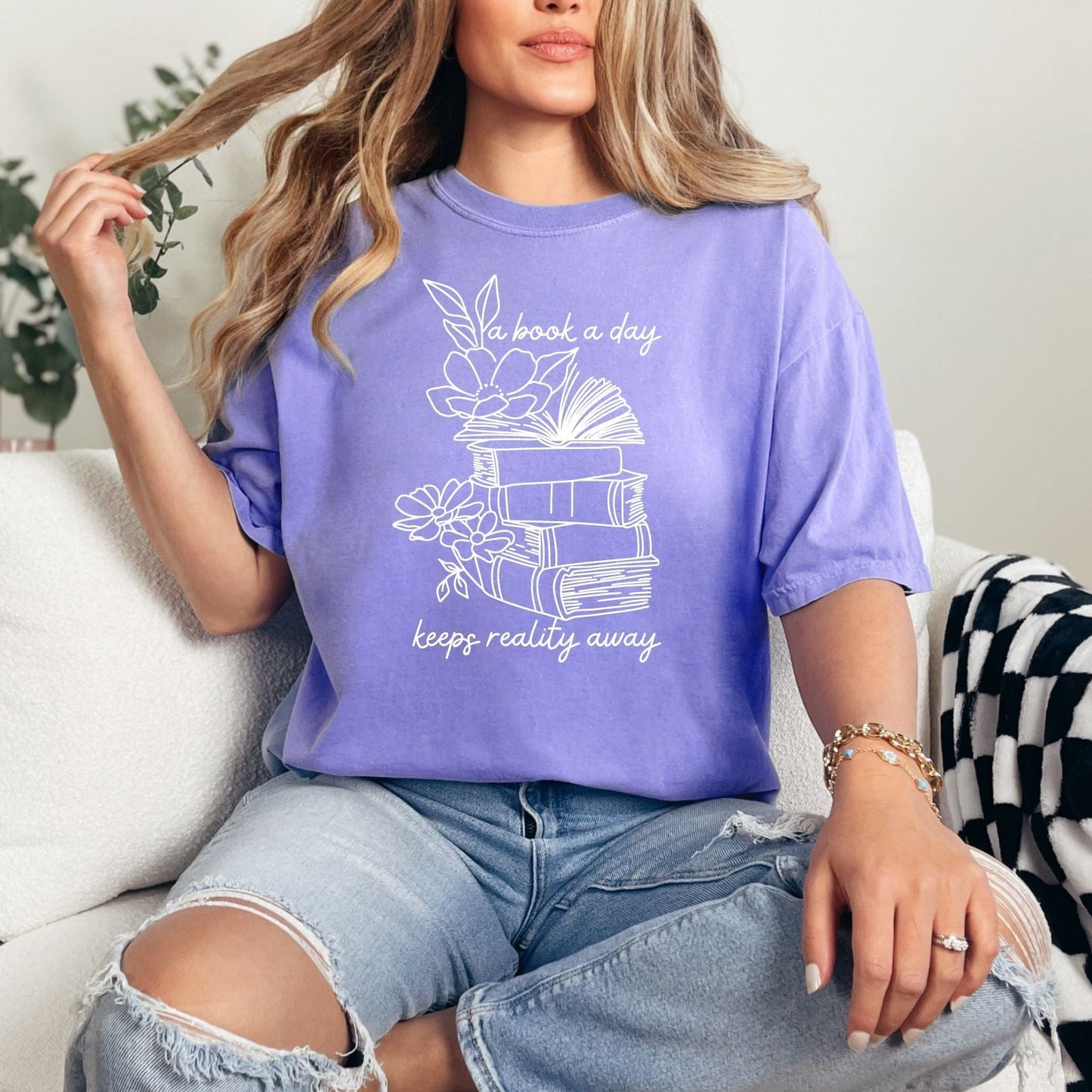 Camiseta Gráfica Un Libro Al Día