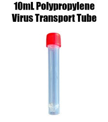 Tubo de transporte de virus de polipropileno de 10 mL