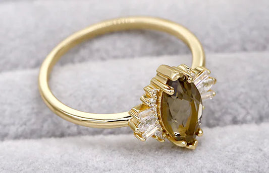 Anillo de cristal de té Dunli de nuevo estilo