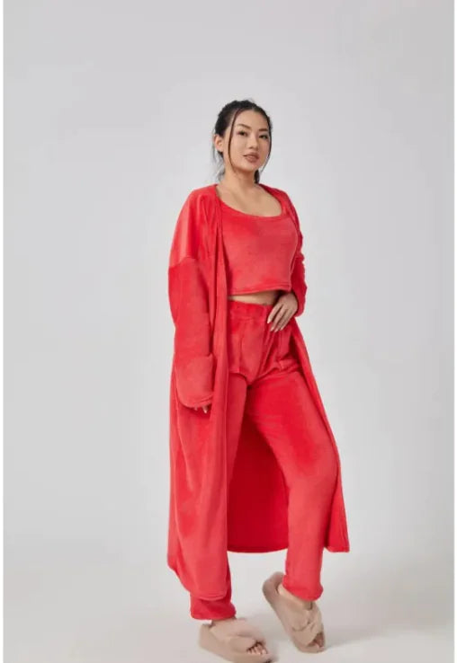Women's 3-Piece Cozy Winter Lounge Set