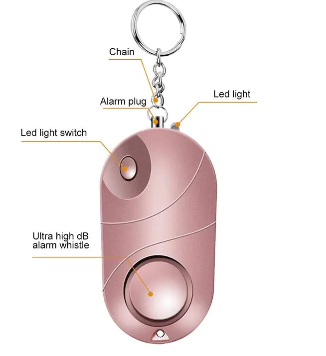 Multi-Color Personal Defense Flashlight with Light