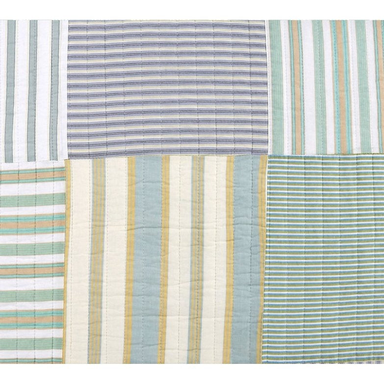 Juego de edredón 100% algodón, suave, reversible, con parches, tamaño matrimonial/queen