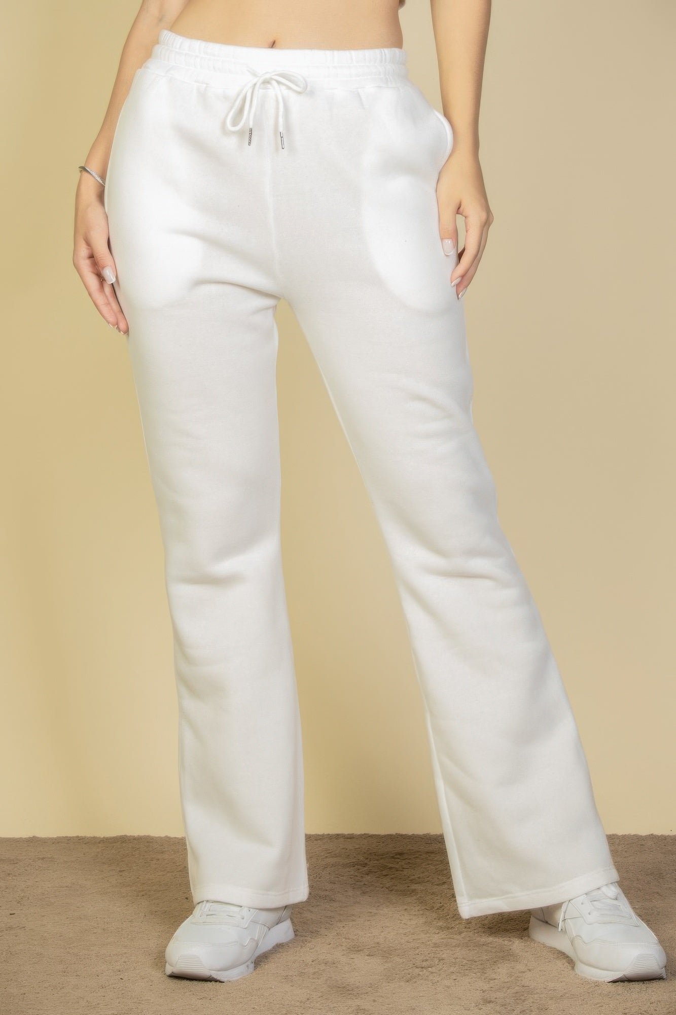 Drawstring Waist Slant Pocket Sweatpants See size chart under “more details”