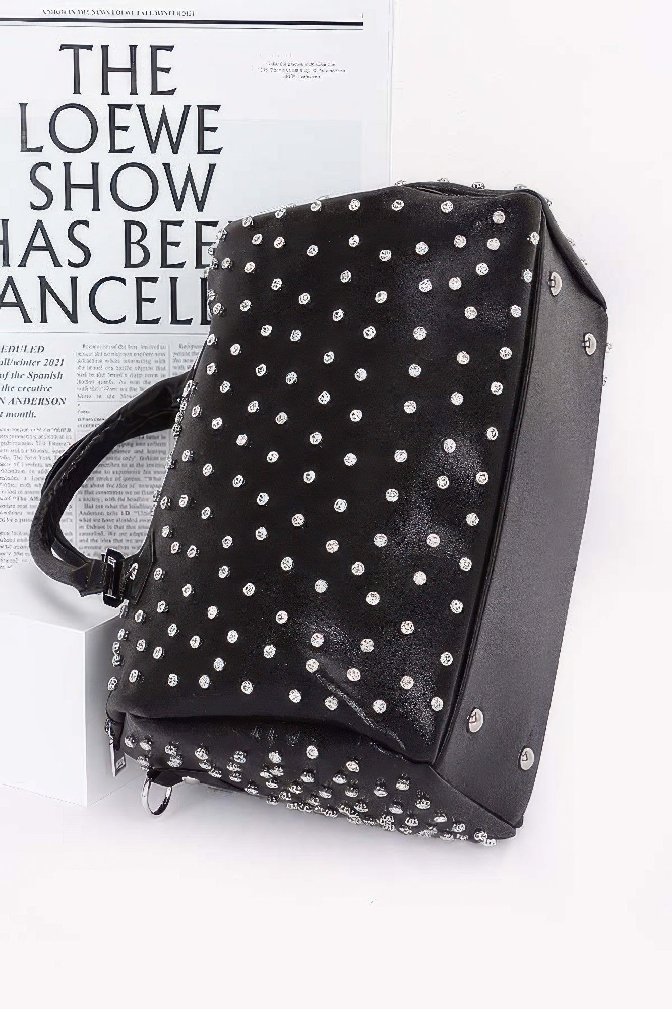Rhinestone Studded Bowling Bag