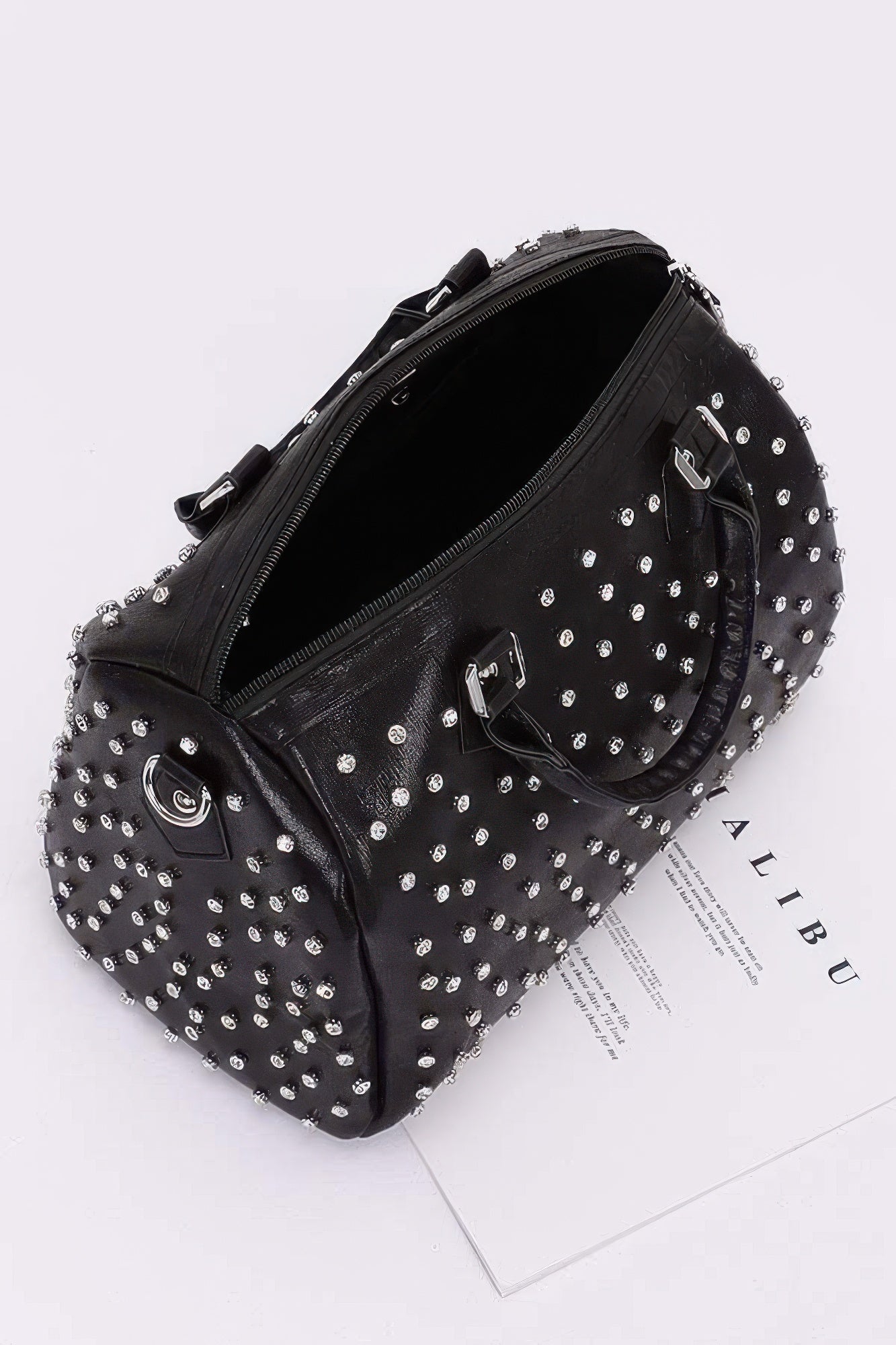 Rhinestone Studded Bowling Bag