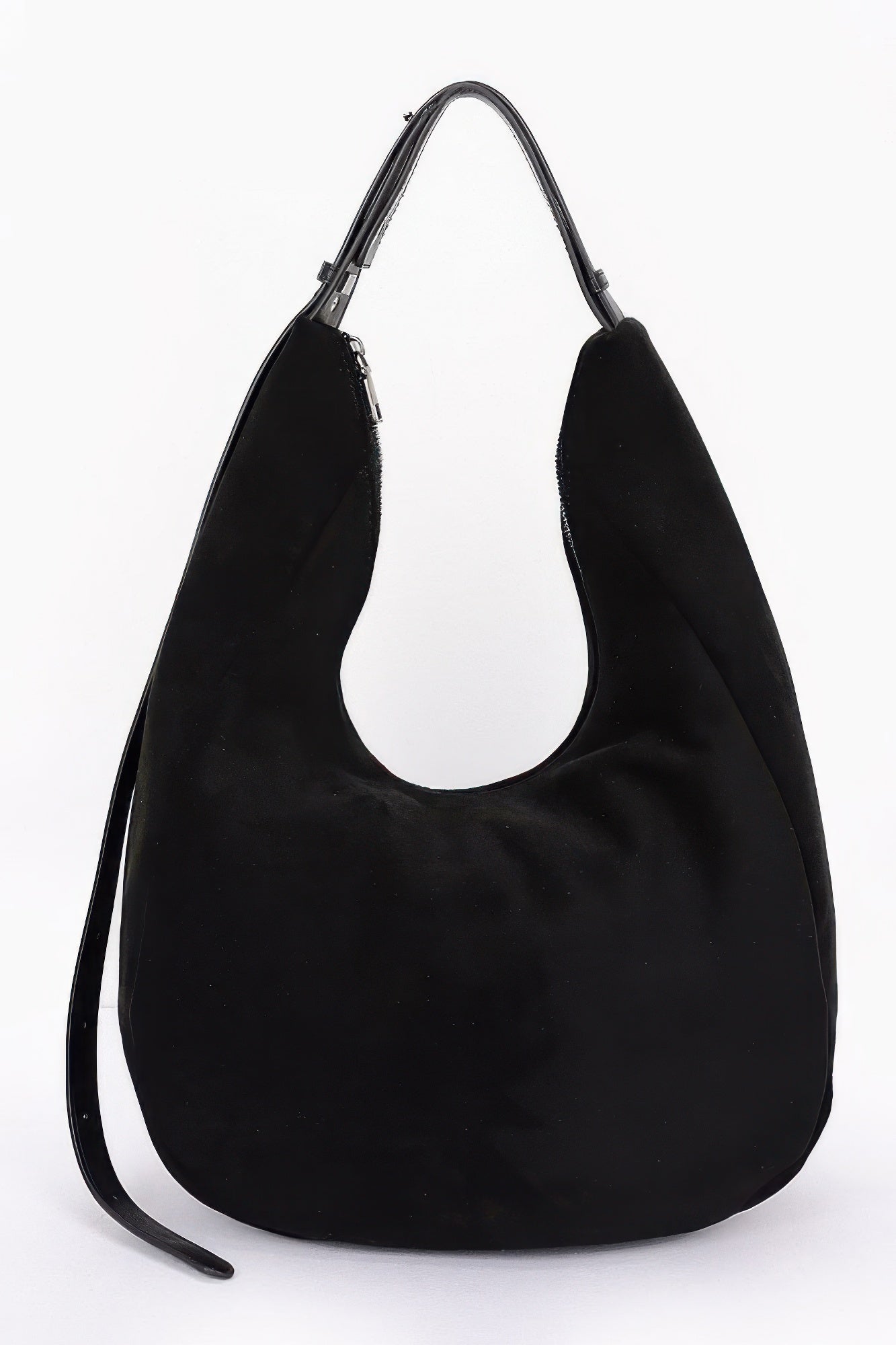 Faux Suede Bindle Bag