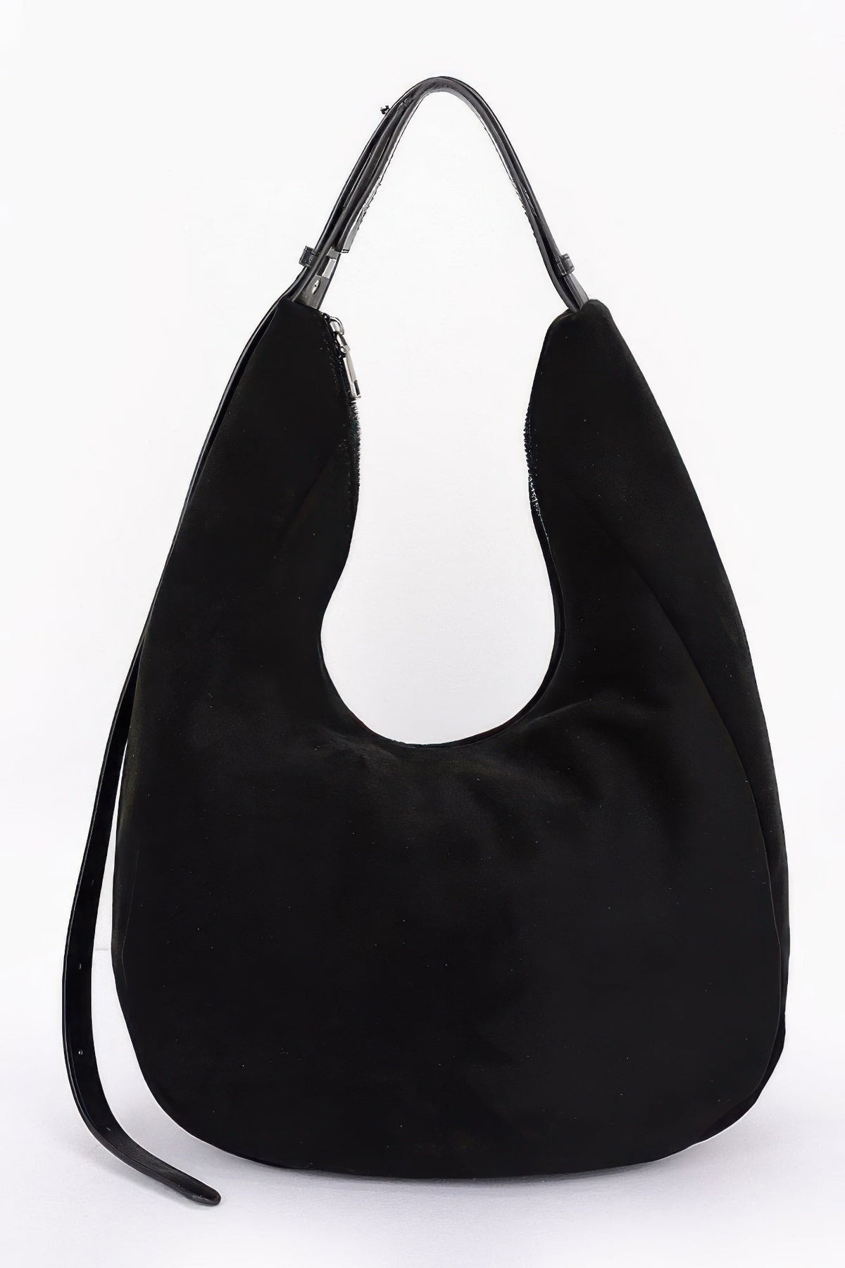 Faux Suede Bindle Bag