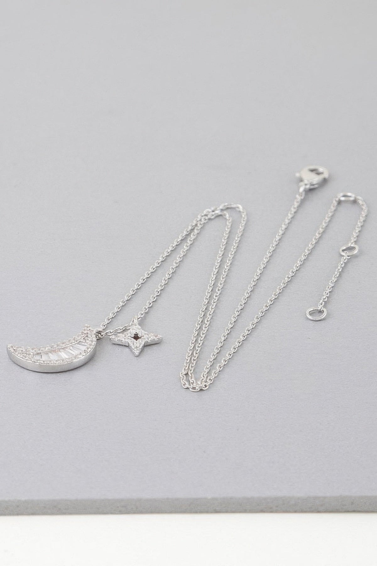 Jeweled Sun N Moon Necklace