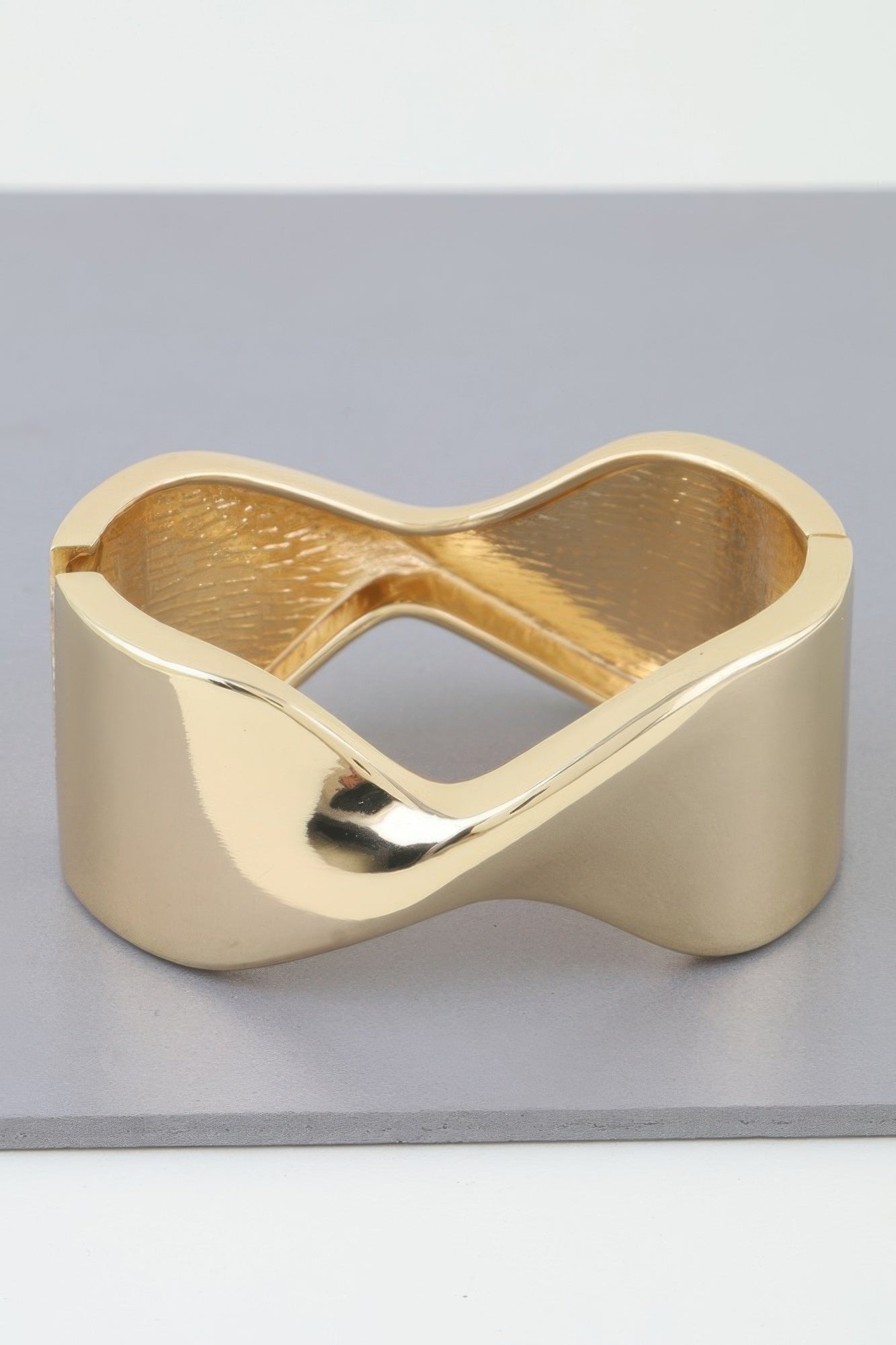 Shiny Twisted Cuff Bracelet