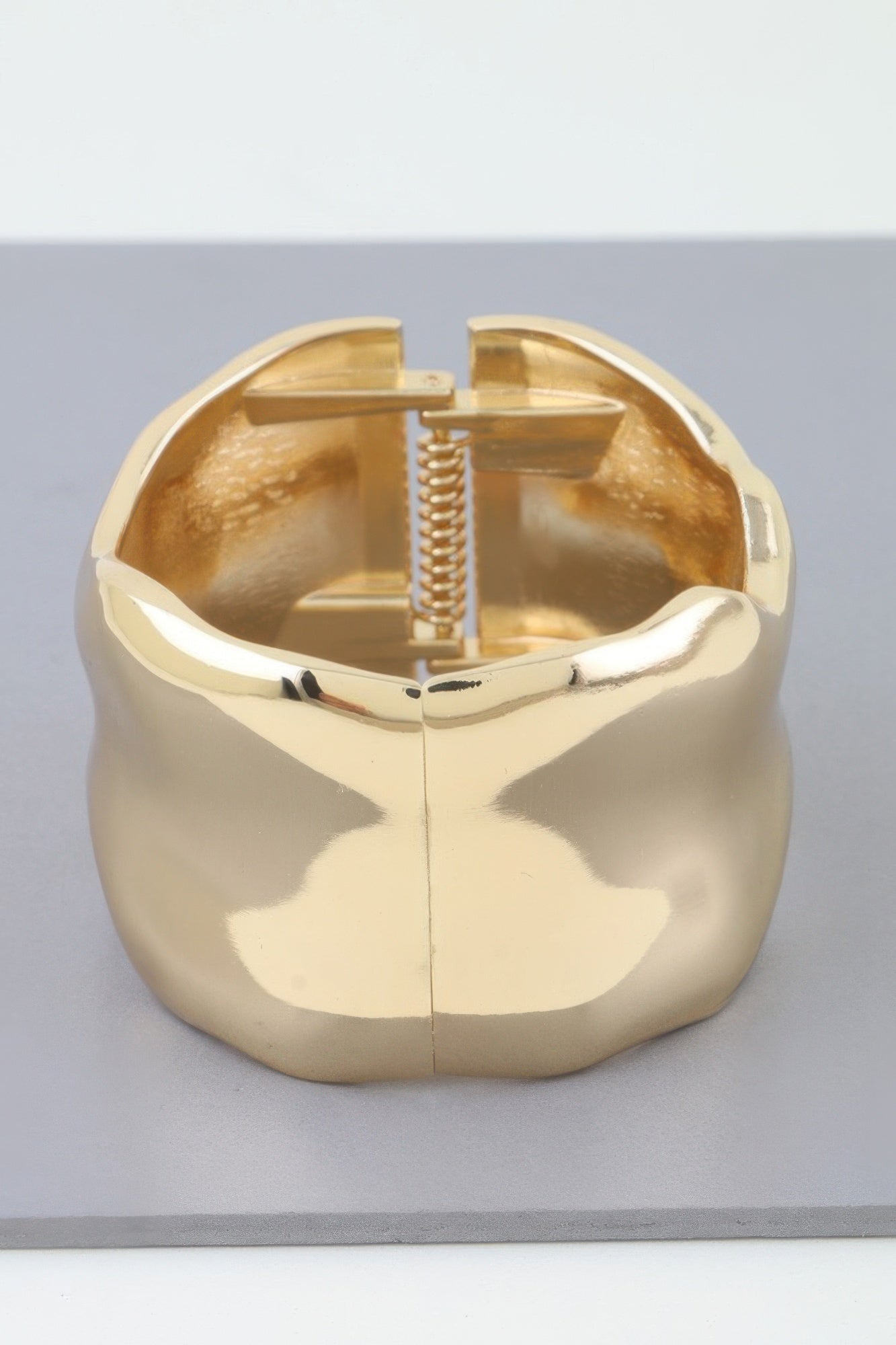 Shiny Ripple Cuff Bracelet
