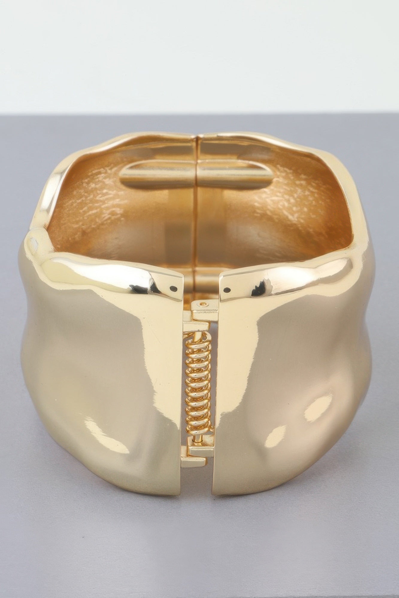 Shiny Ripple Cuff Bracelet
