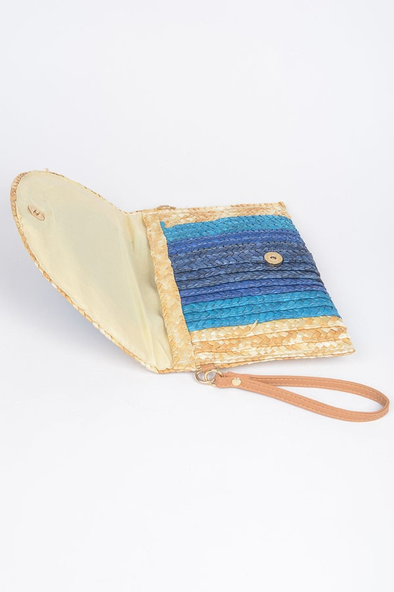 Straw Coloful Envelope Clutch