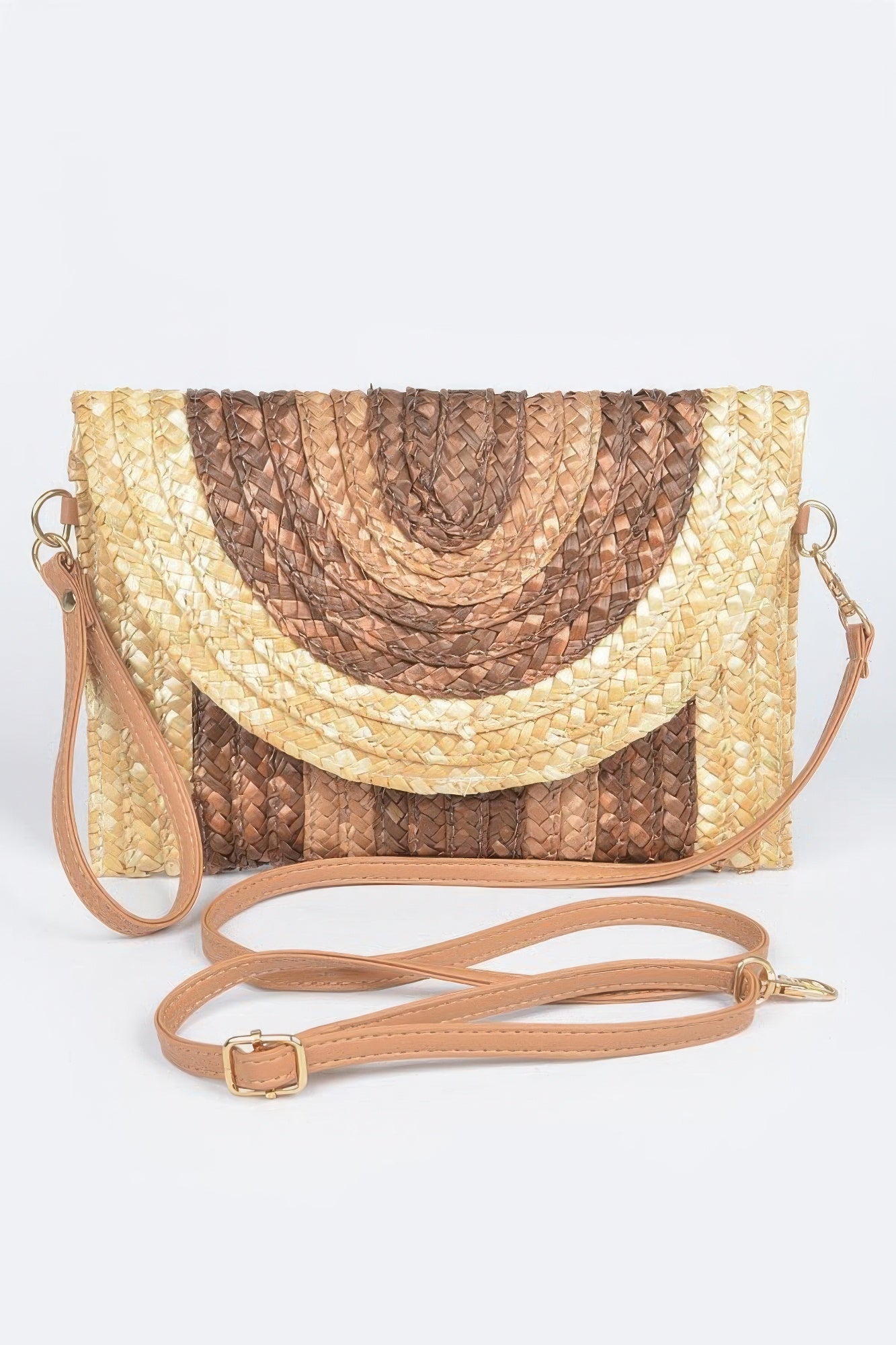 Straw Coloful Envelope Clutch