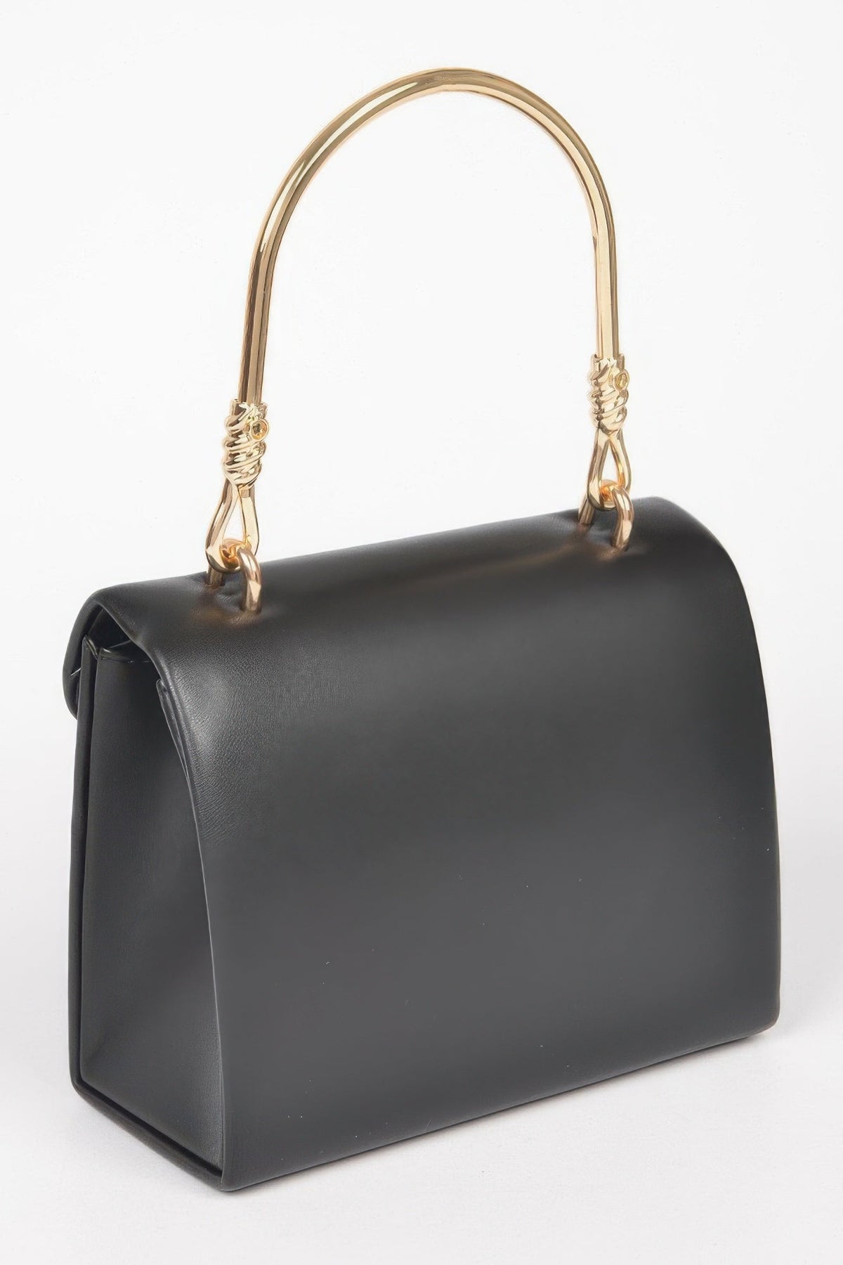 Vegan Metal Handle Bag