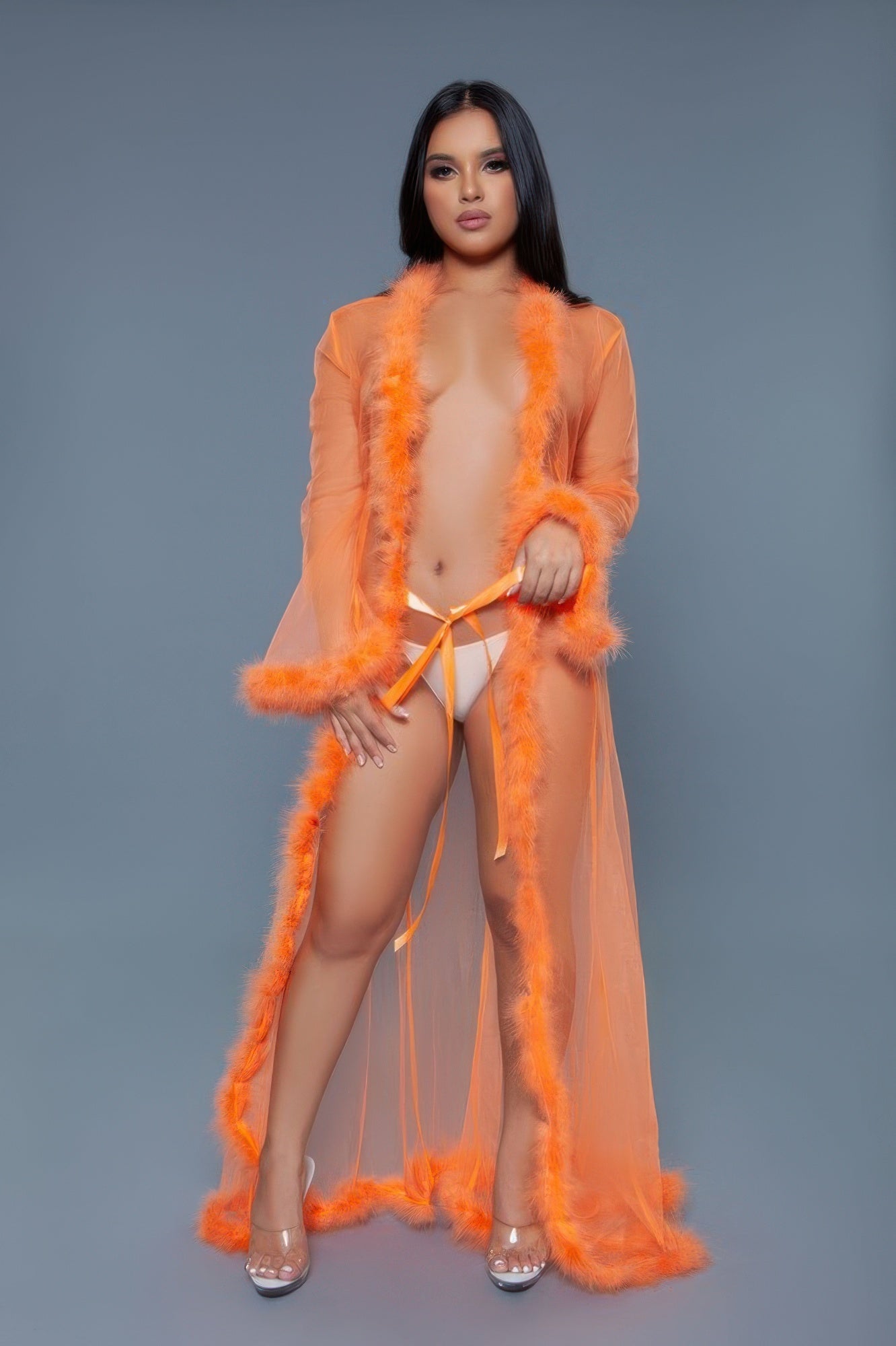 Marabou Robe See size chart under “more details”