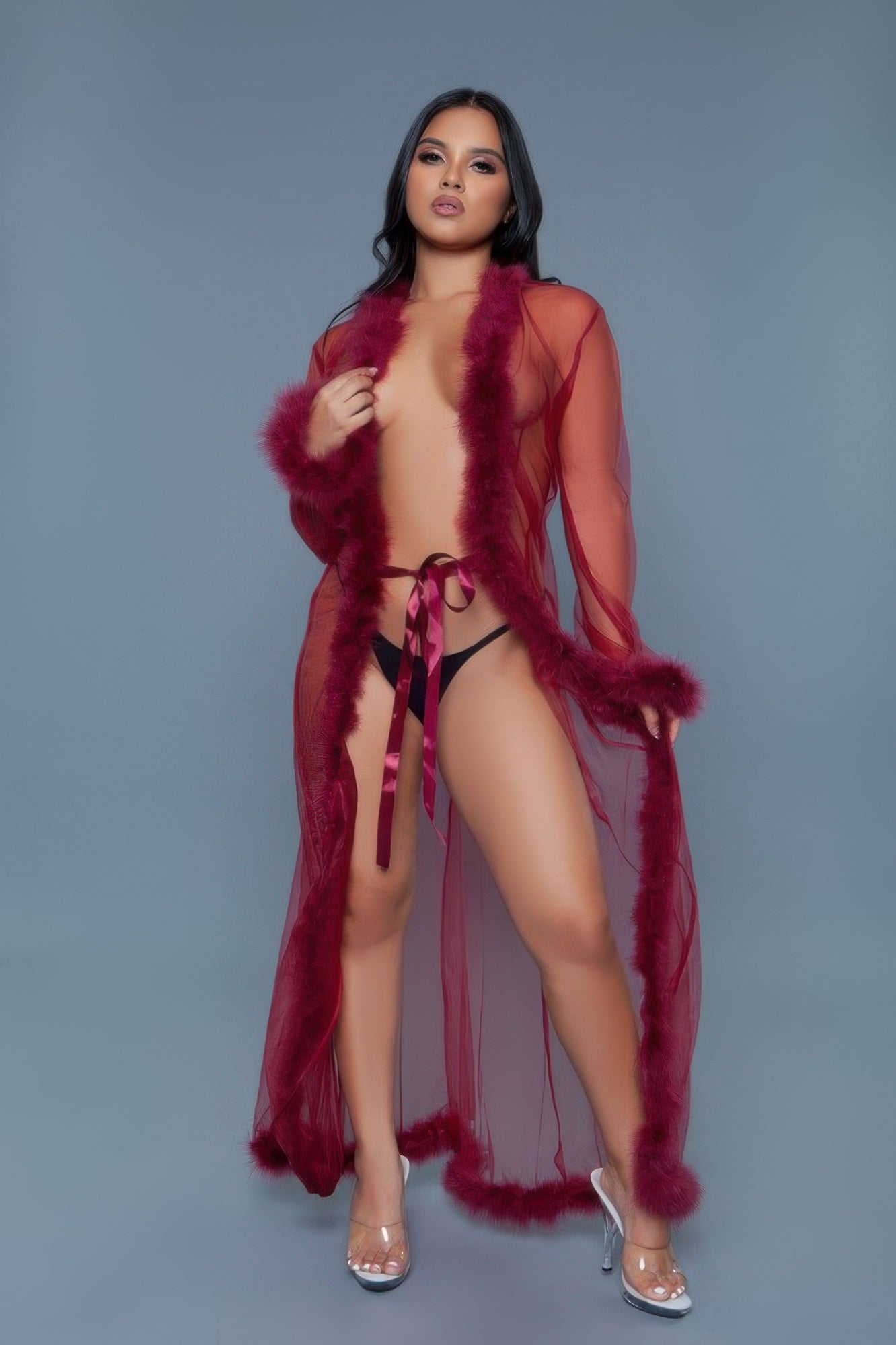 Marabou Robe See size chart under “more details”