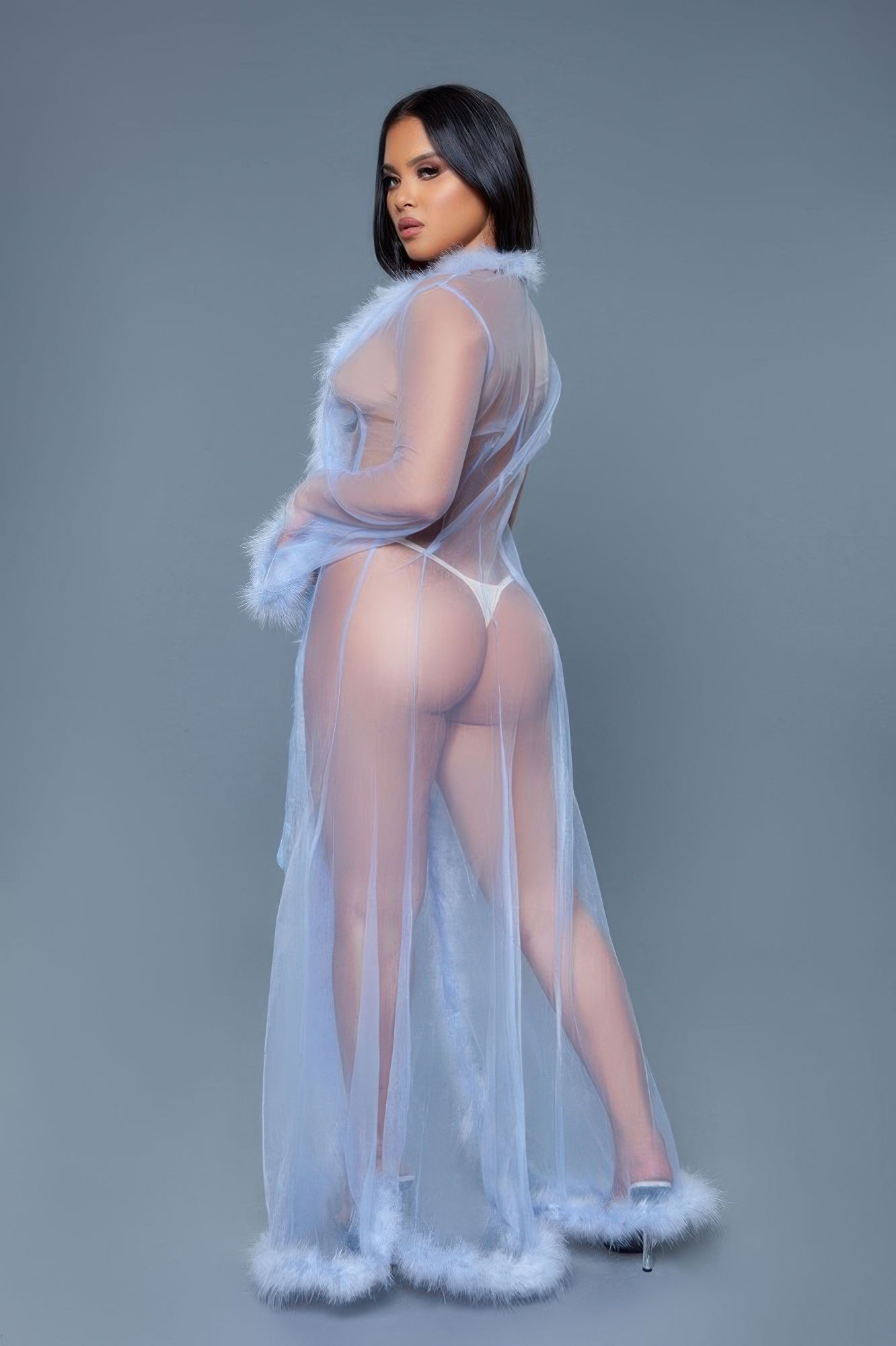 Marabou Robe See size chart under “more details”