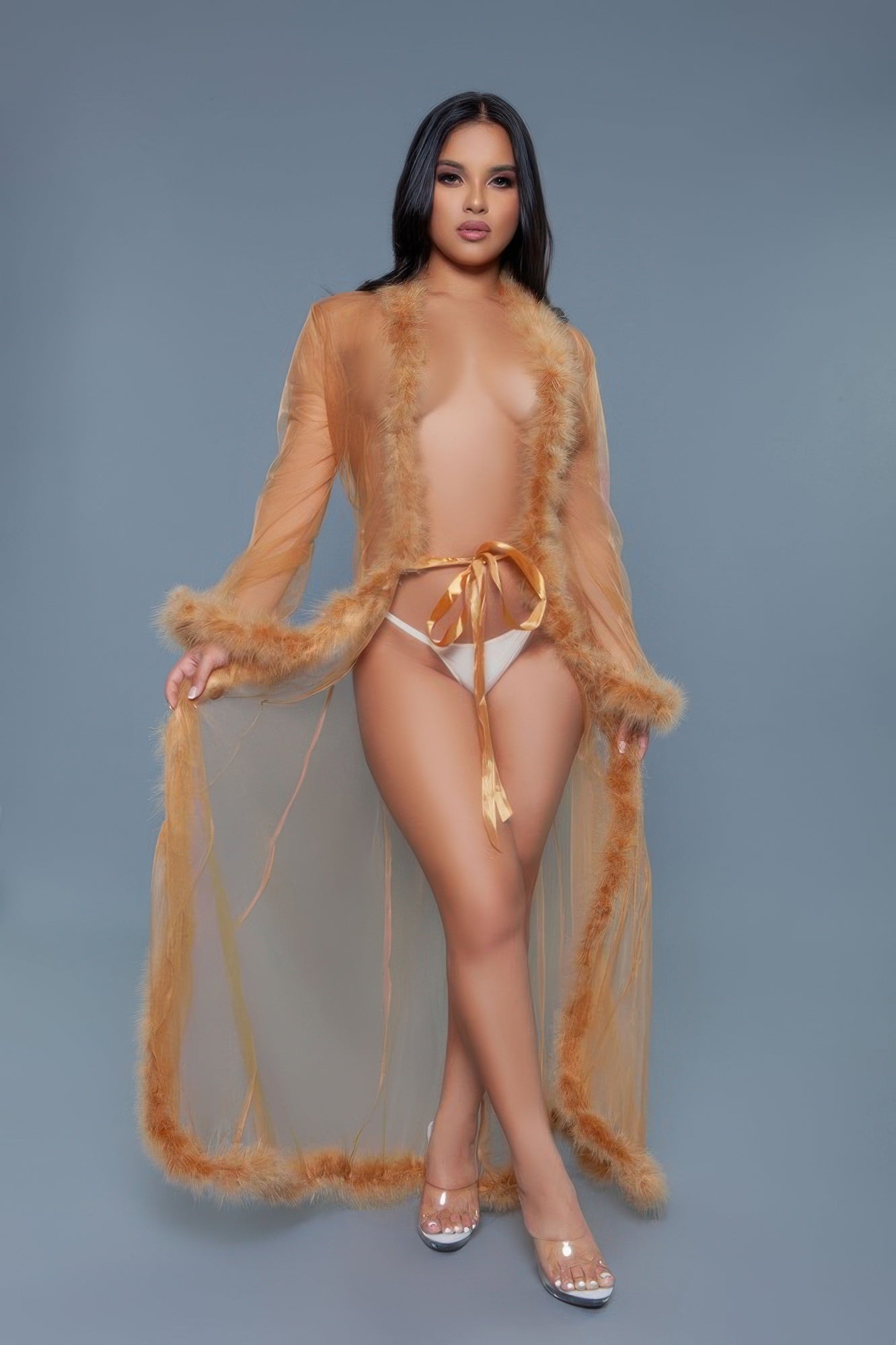 Marabou Robe See size chart under “more details”