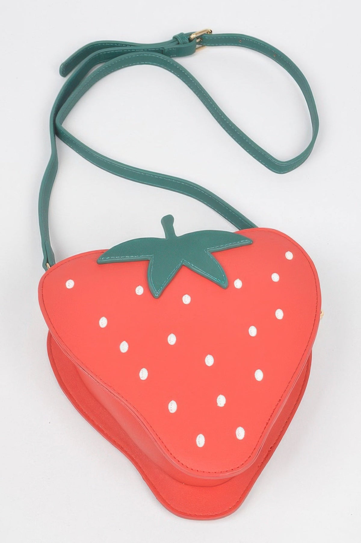Faux Suede Strawberry Novelty Bag