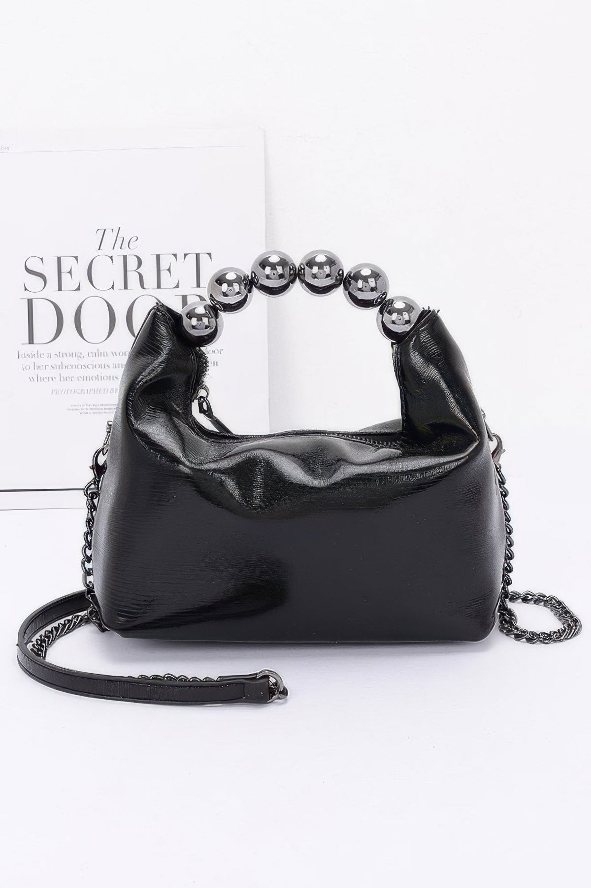 Metallic Ccb Ball Handle Bag