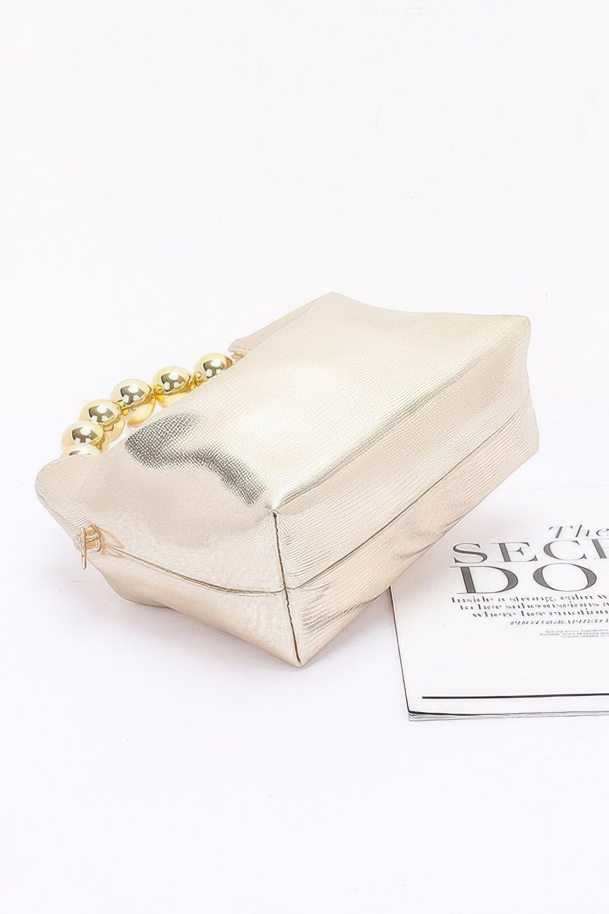 Metallic Ccb Ball Handle Bag