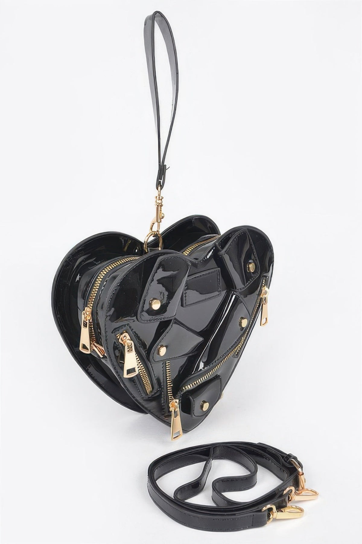 Heart Shape Jacket Crossbody Bag