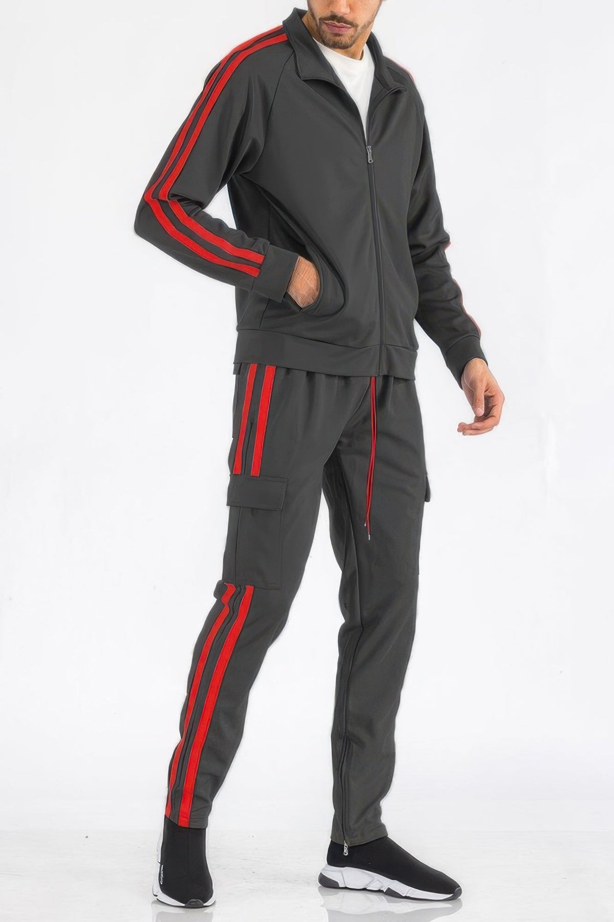 Two Stripe Utility Pocket Track Suit