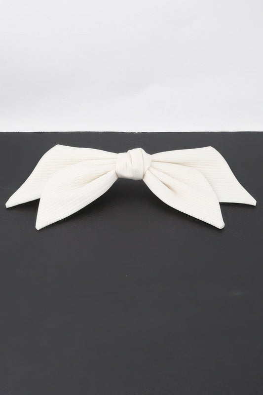 Lined Ribbon Hair Clip