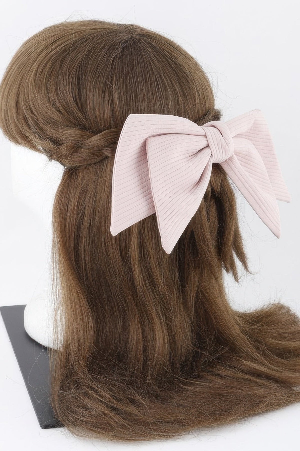 Lined Ribbon Hair Clip