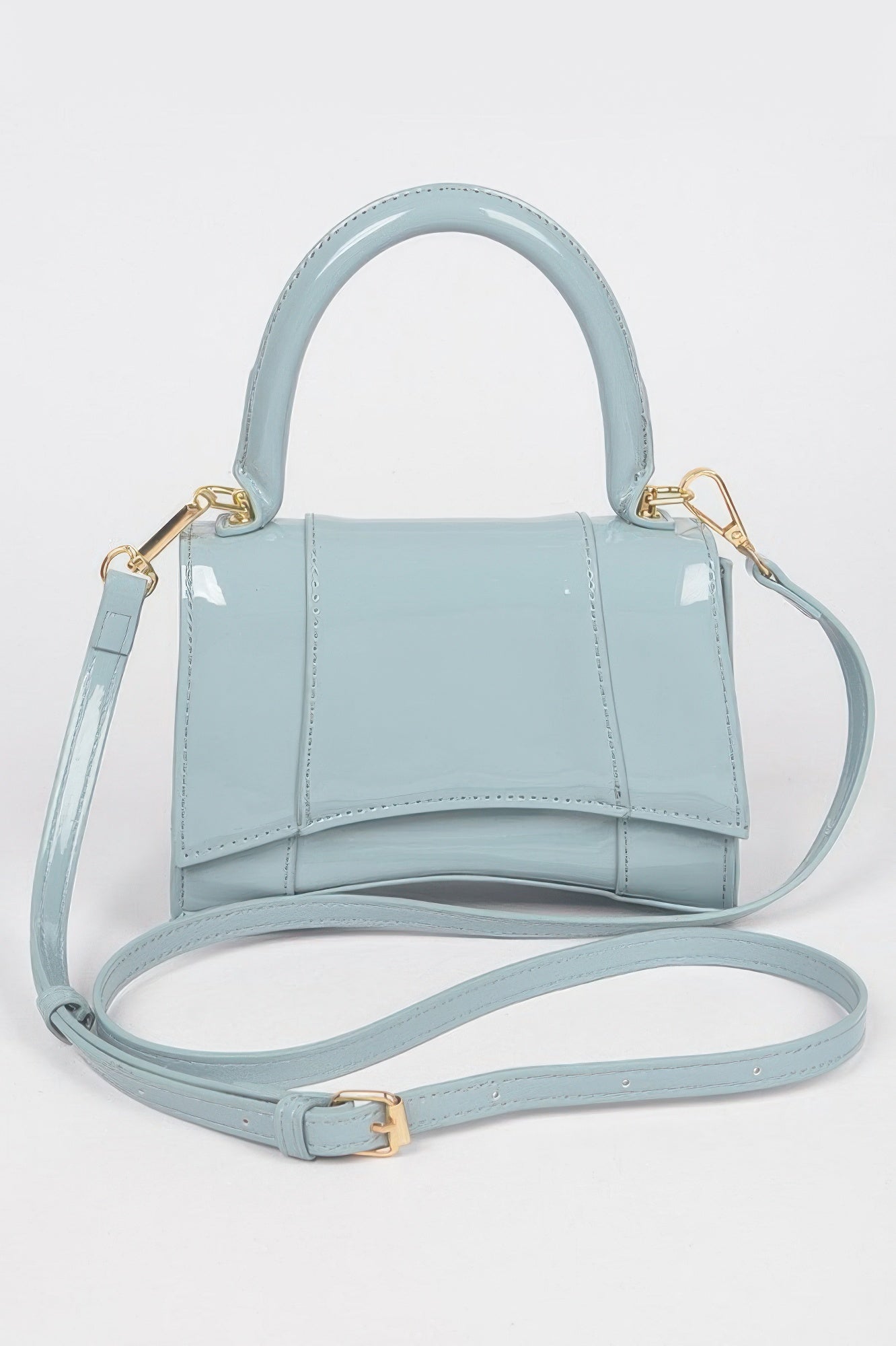 Enamel Top Handle Bag