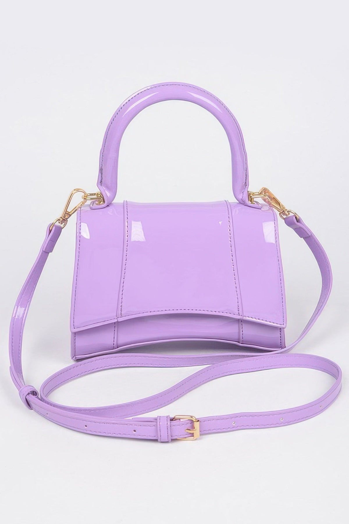 Enamel Top Handle Bag